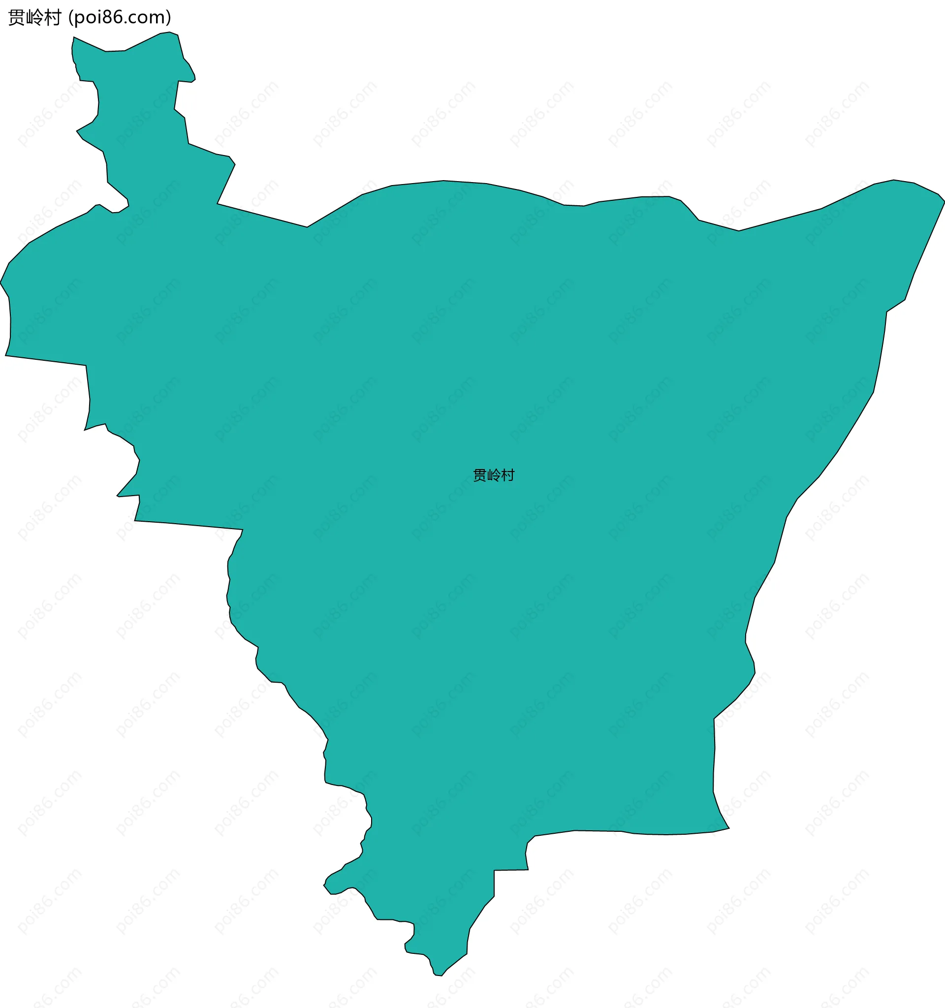 贯岭村边界地图