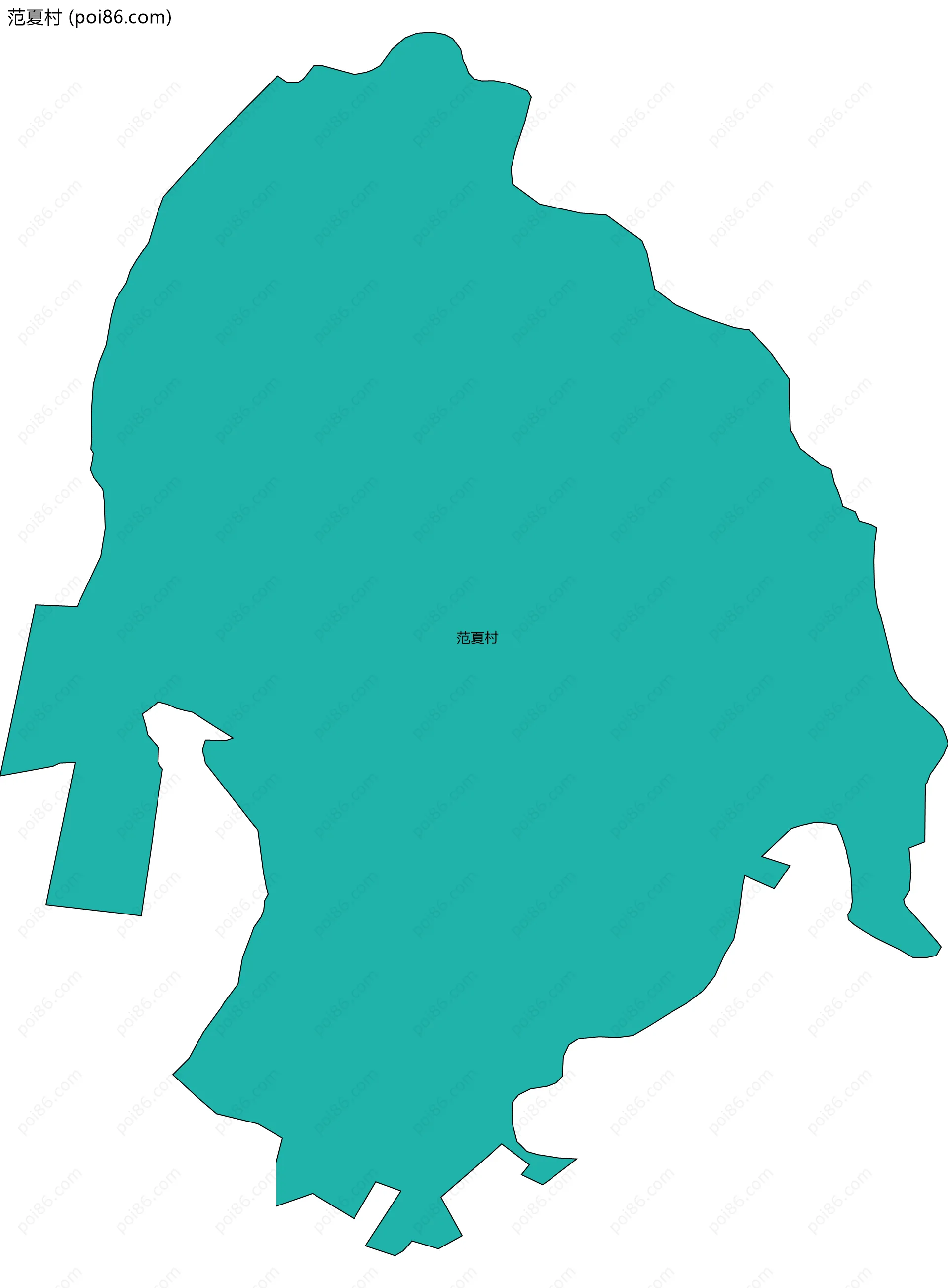 范夏村边界地图