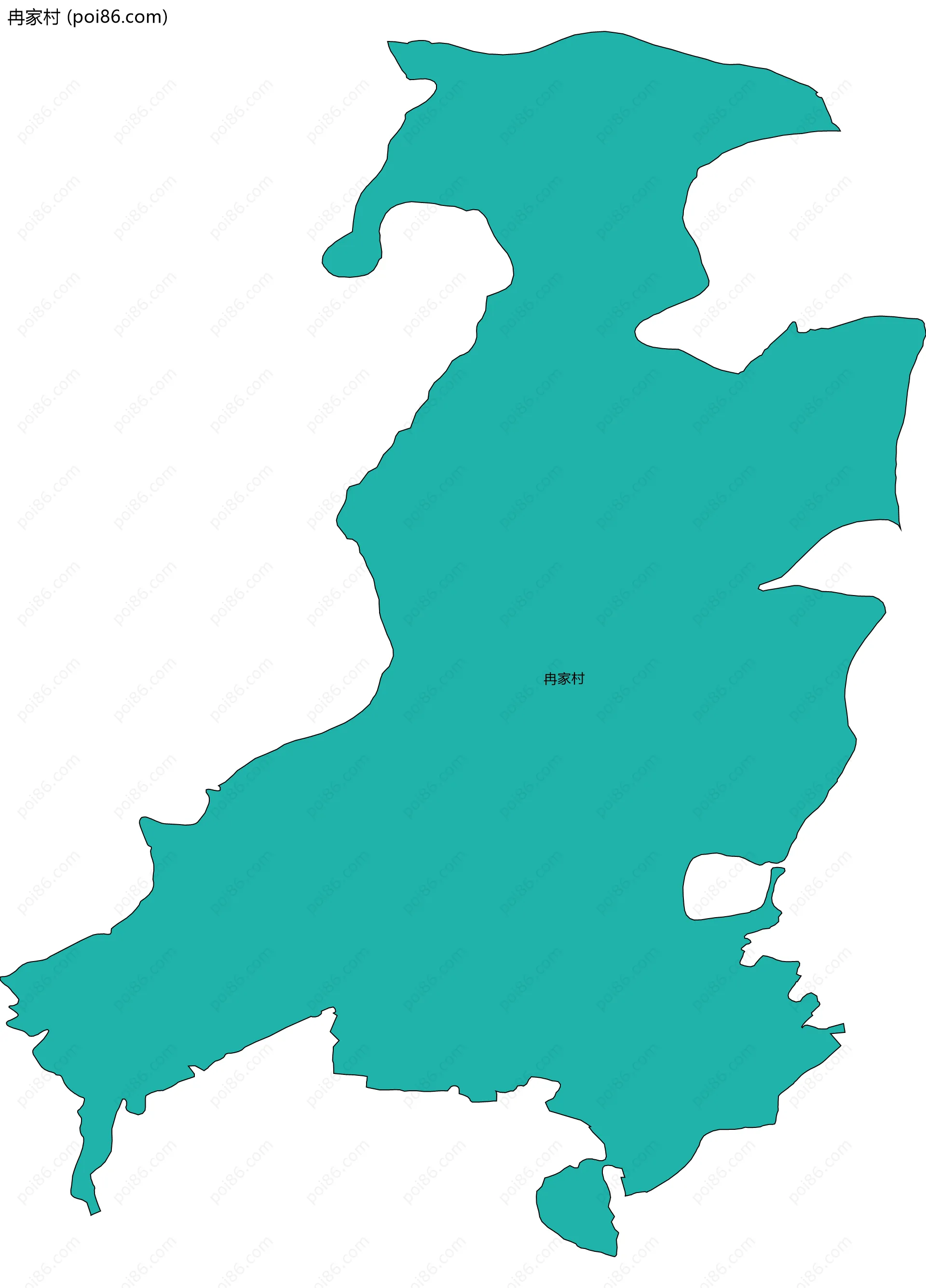 冉家村边界地图