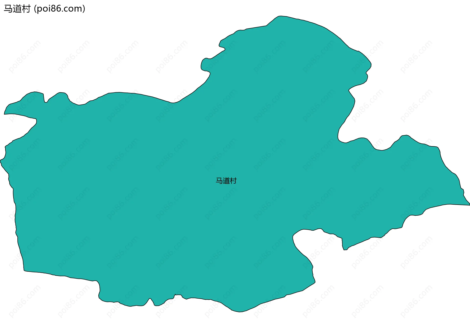 马道村边界地图