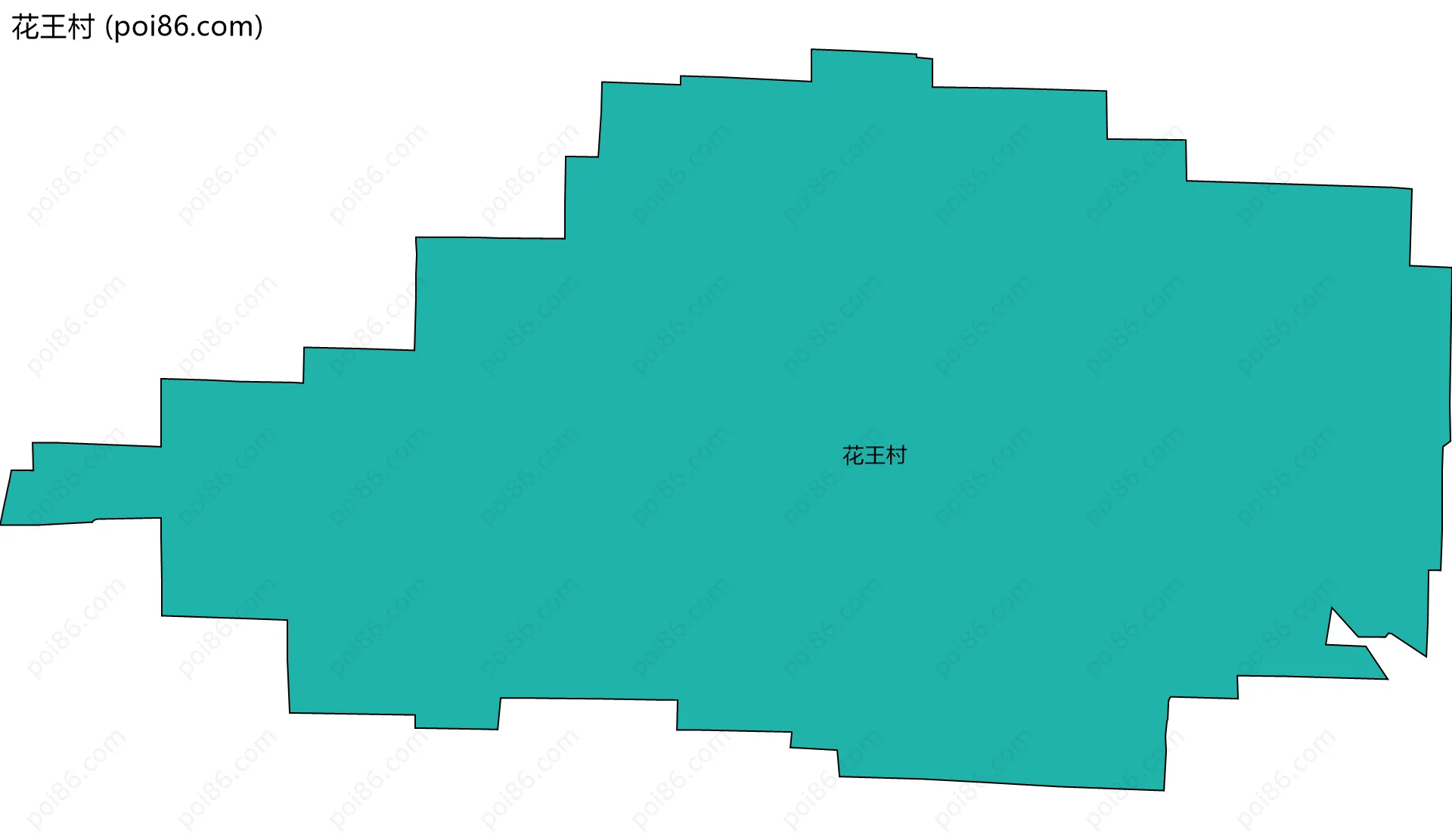 花王村边界地图