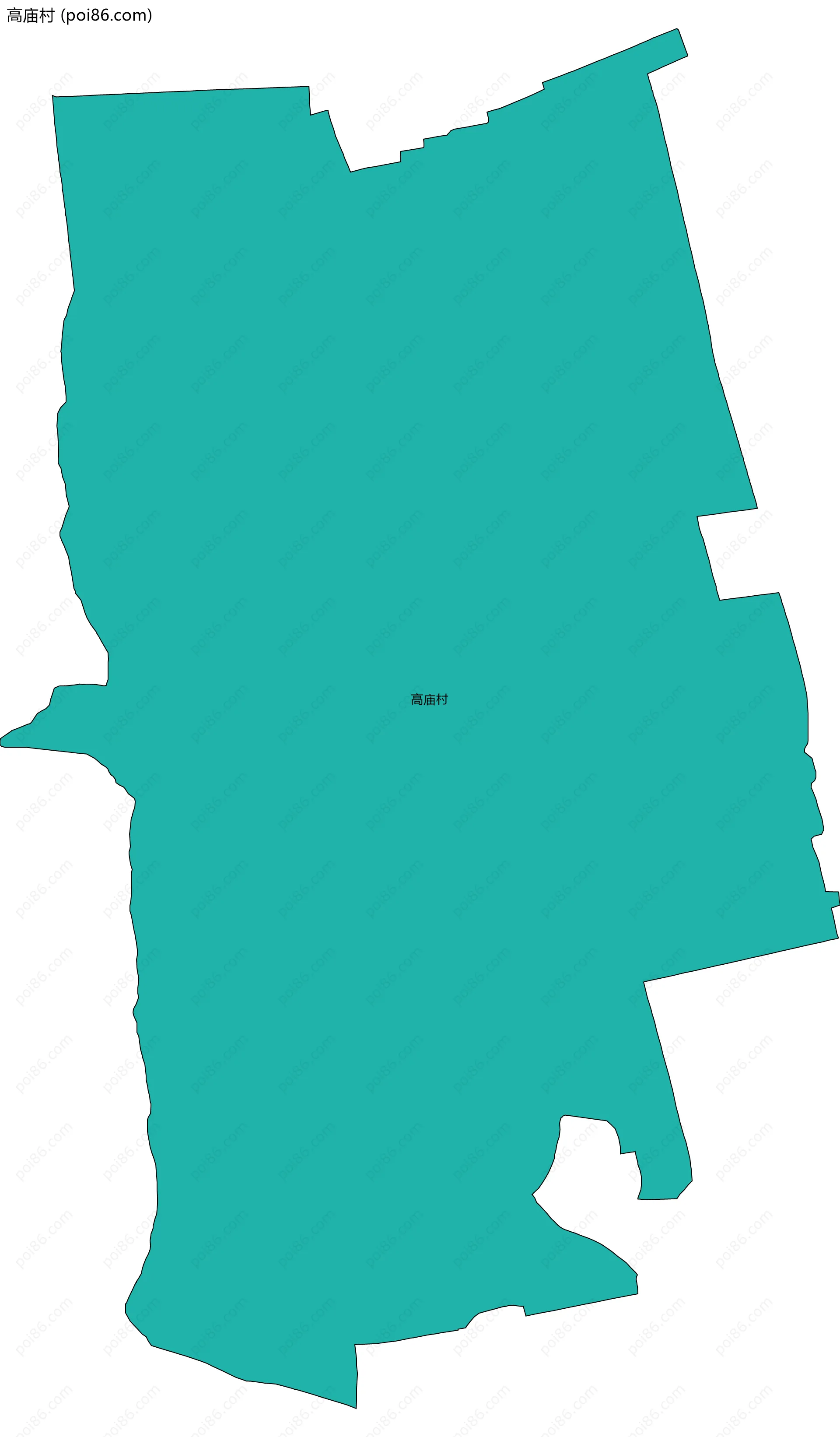 高庙村边界地图