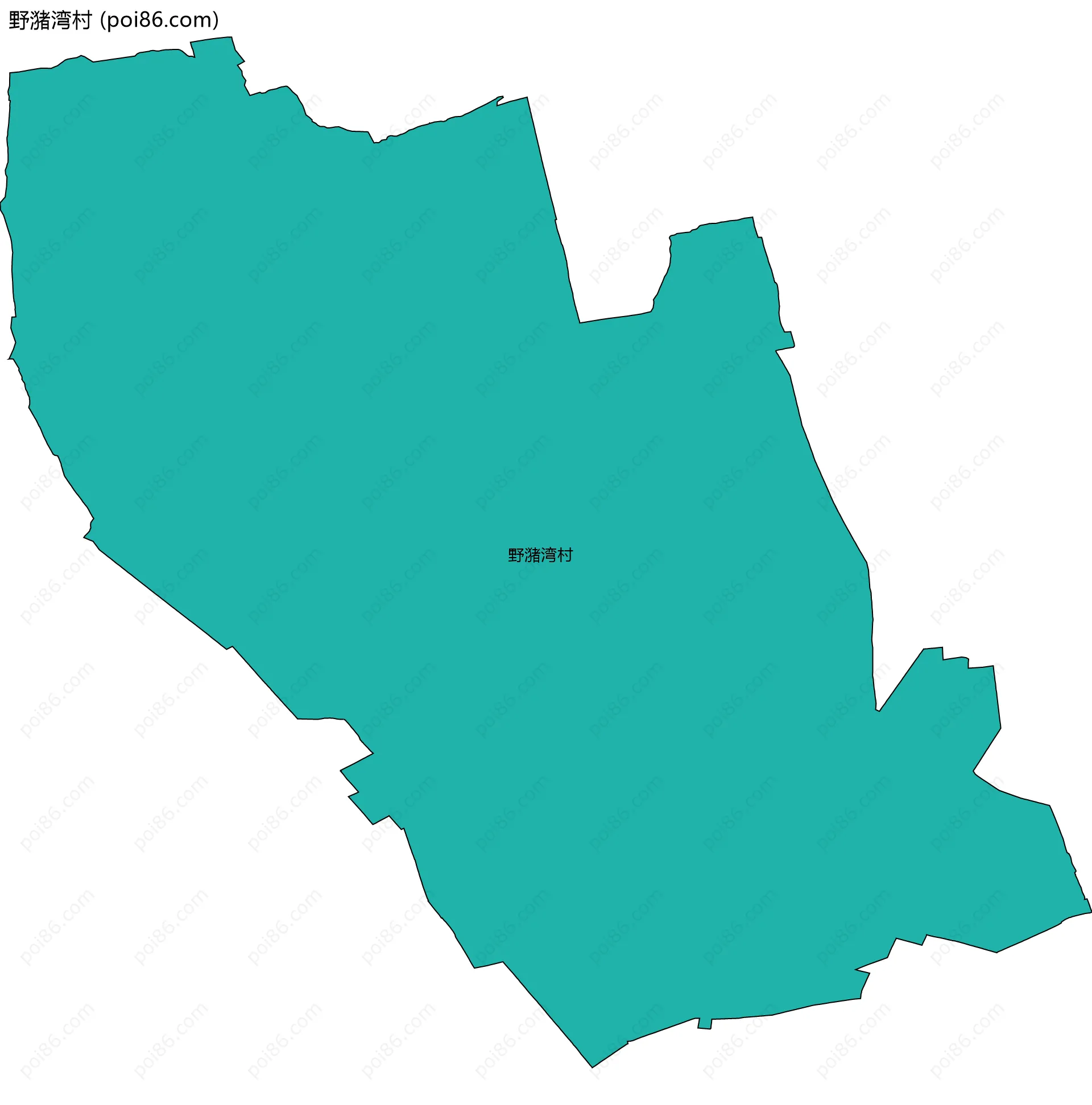 野潴湾村边界地图