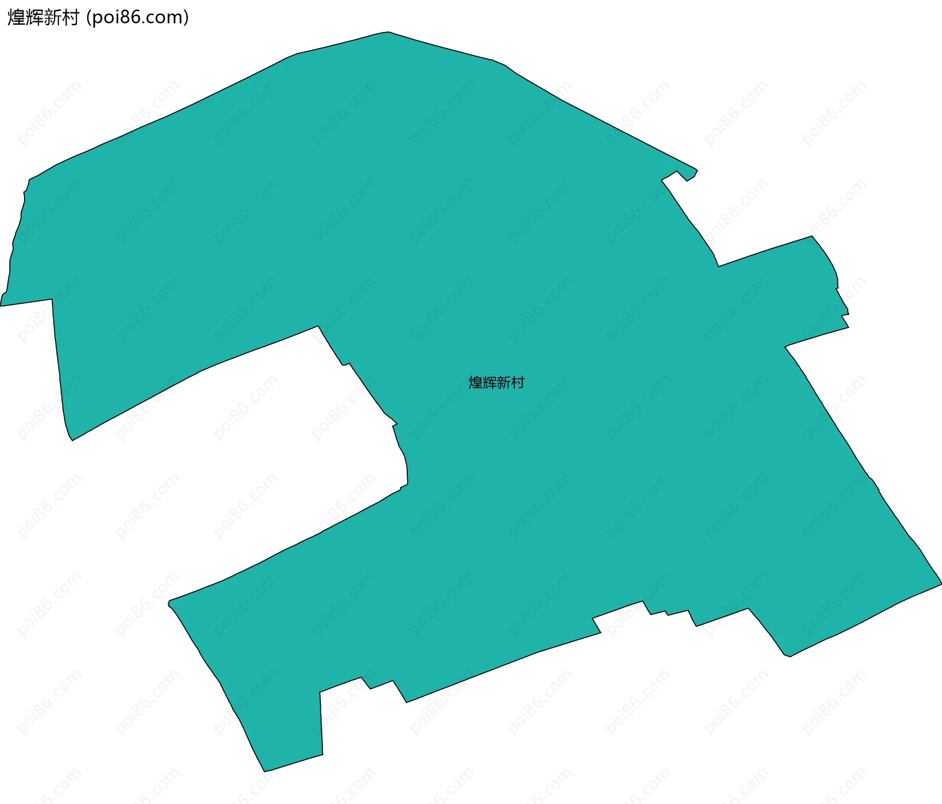 煌辉新村边界地图