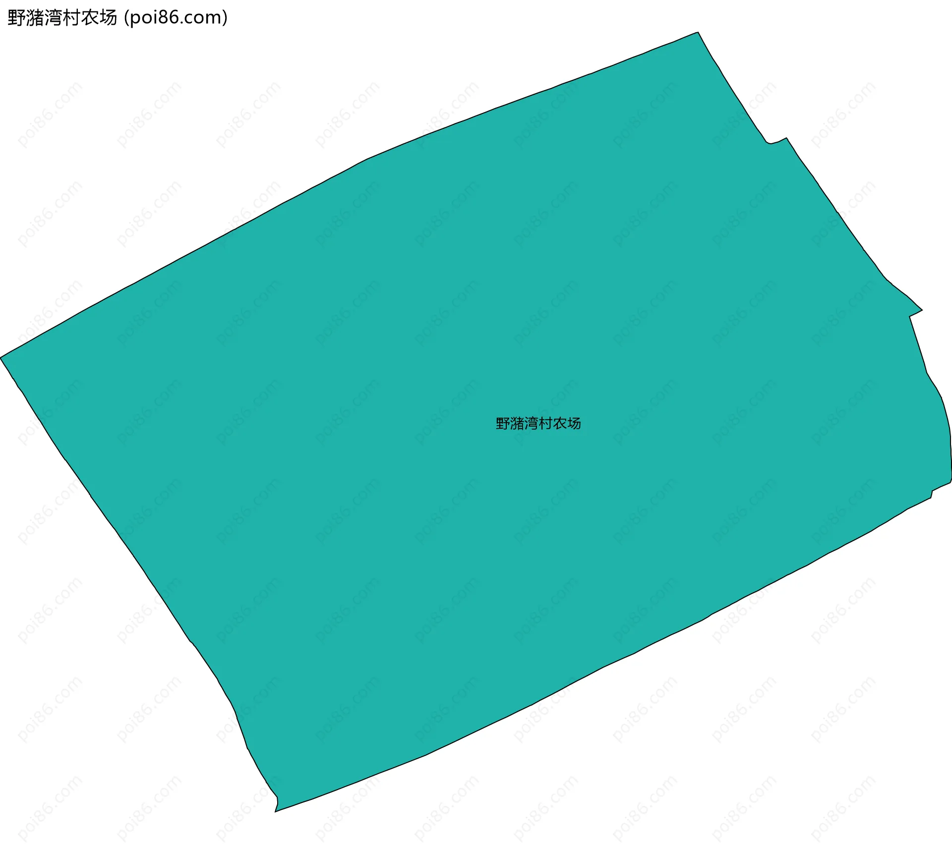 野潴湾村农场边界地图