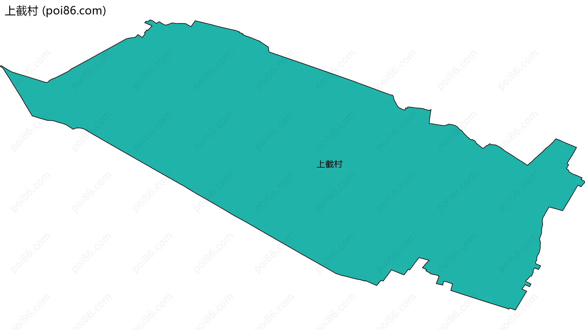 上截村边界地图