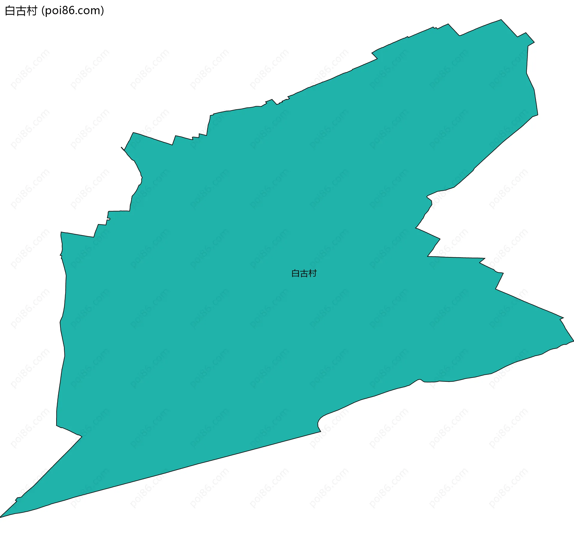 白古村边界地图