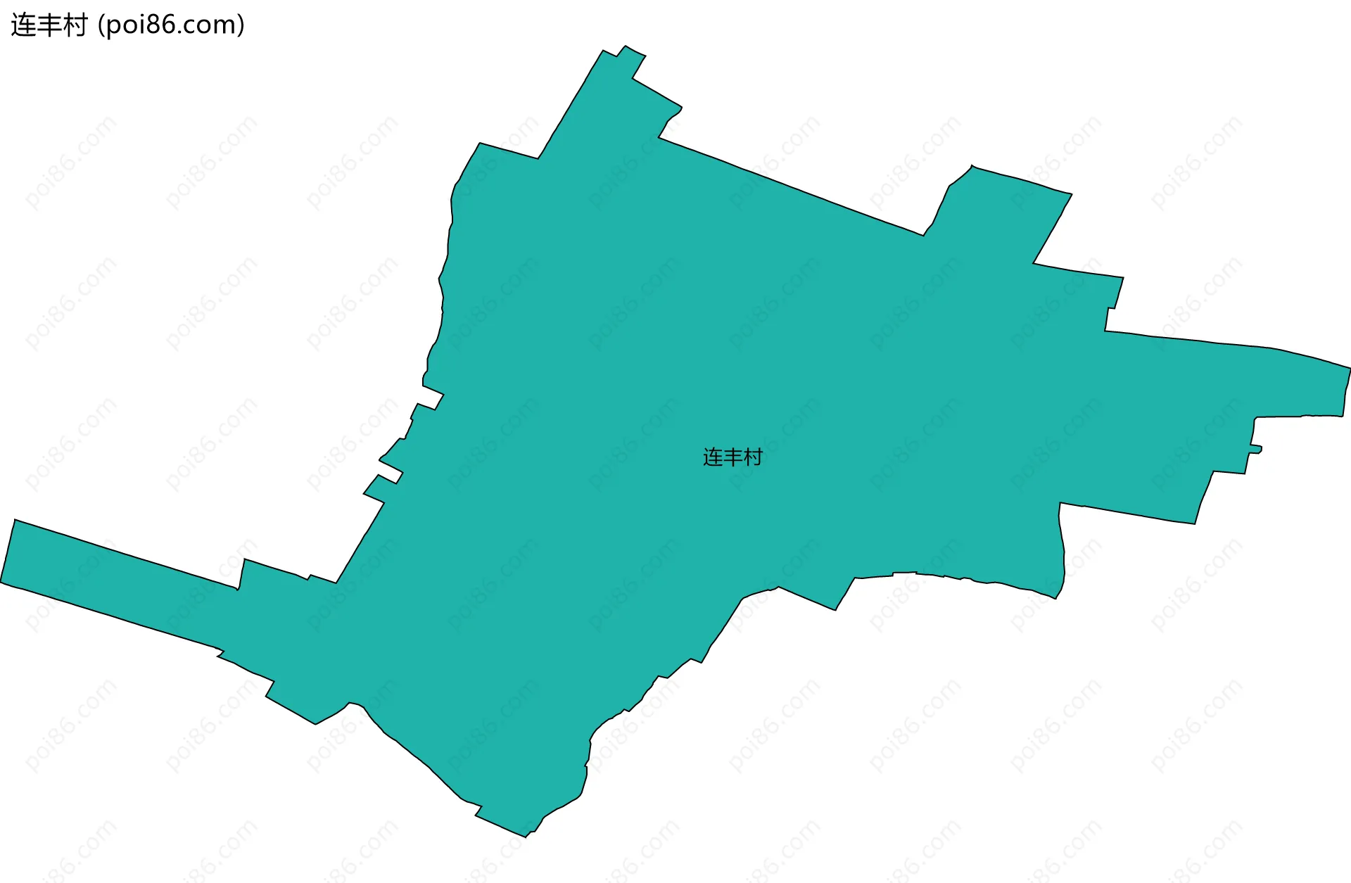 连丰村边界地图