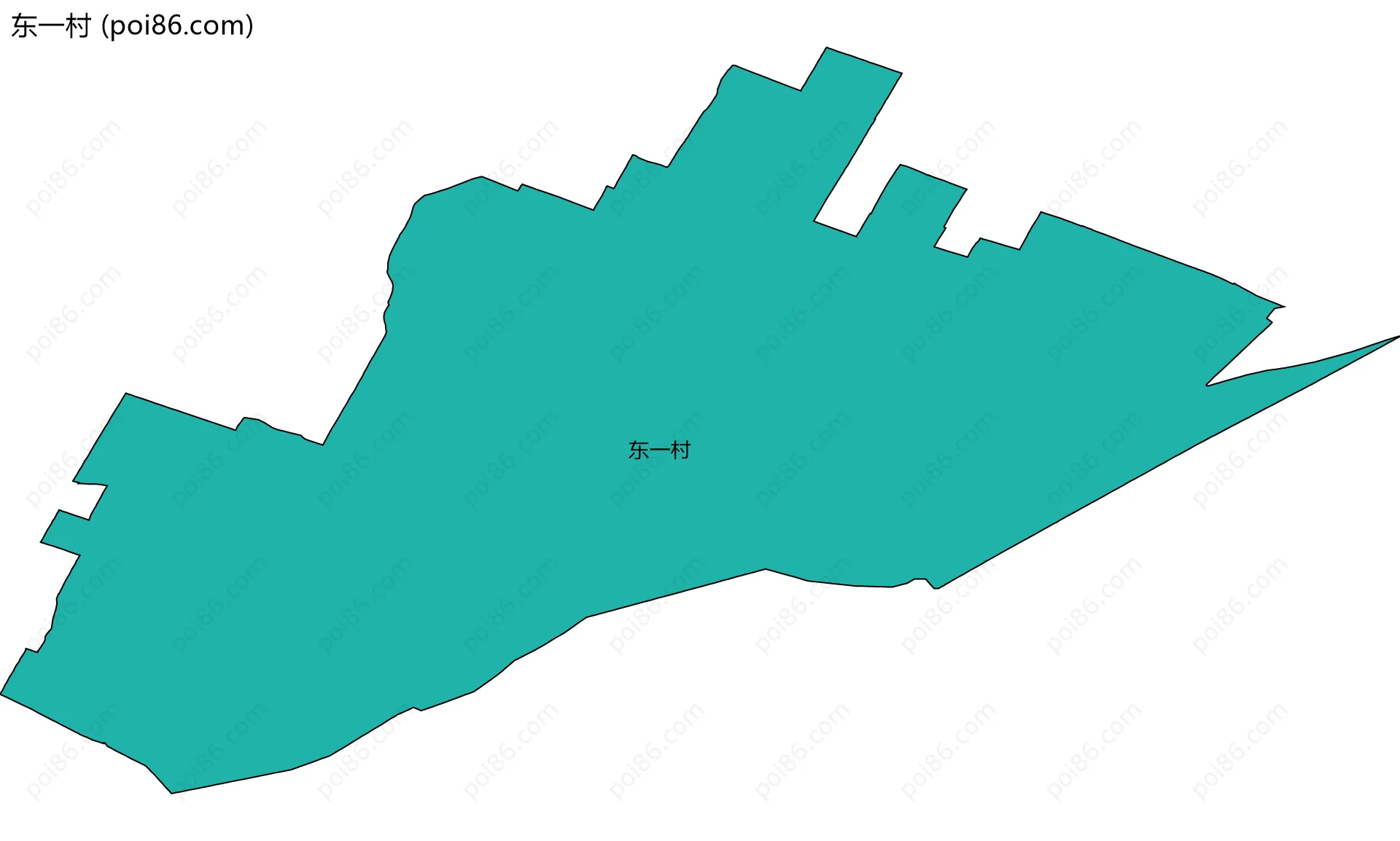 东一村边界地图