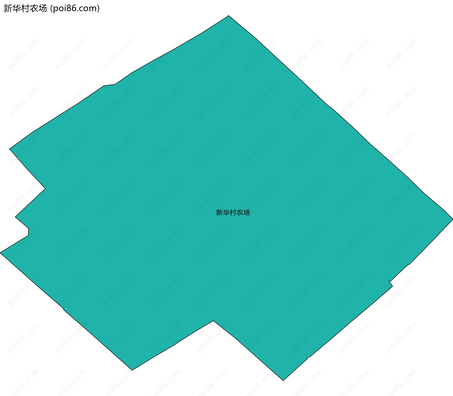 新华村农场边界地图