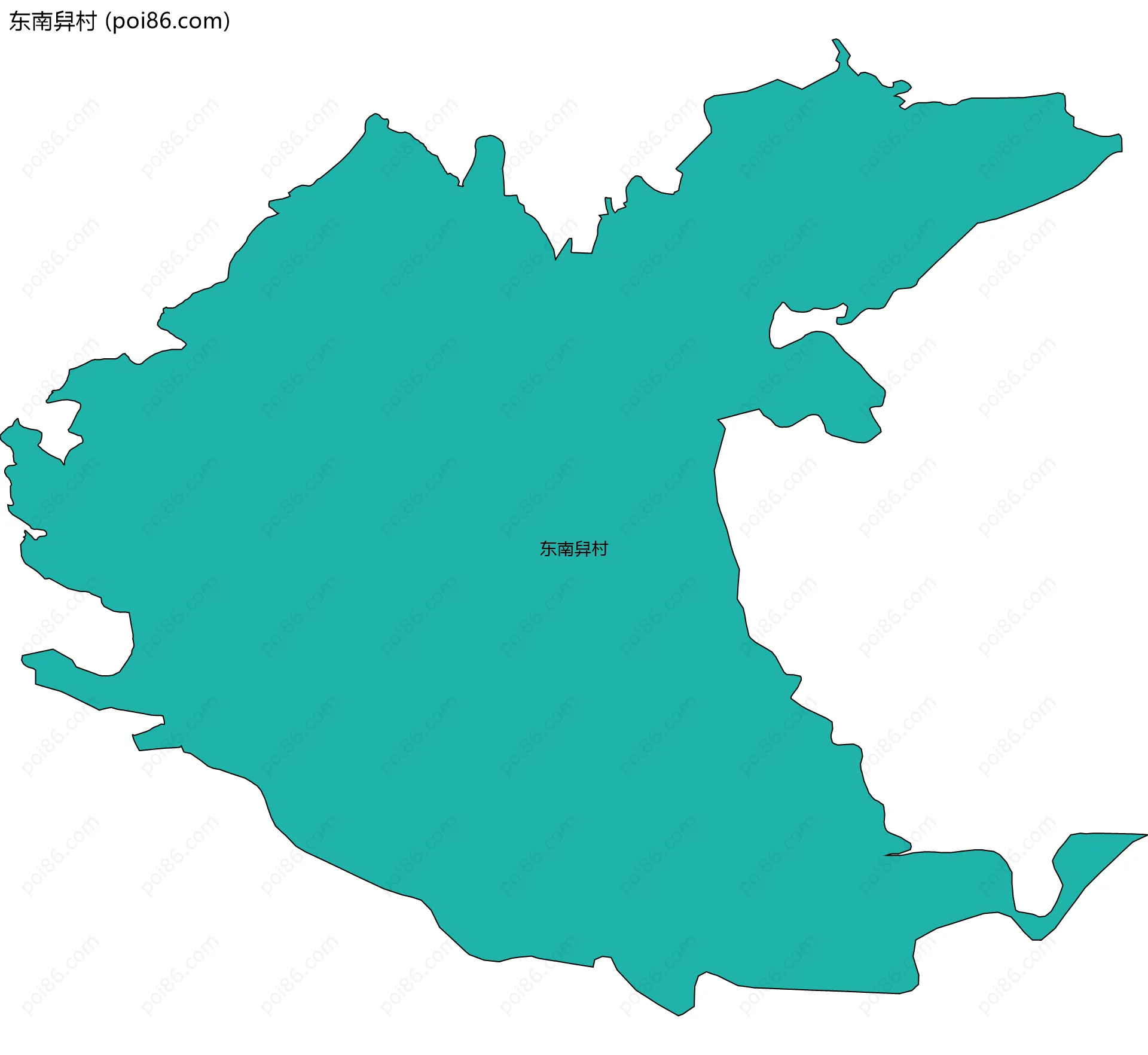 东南舁村边界地图