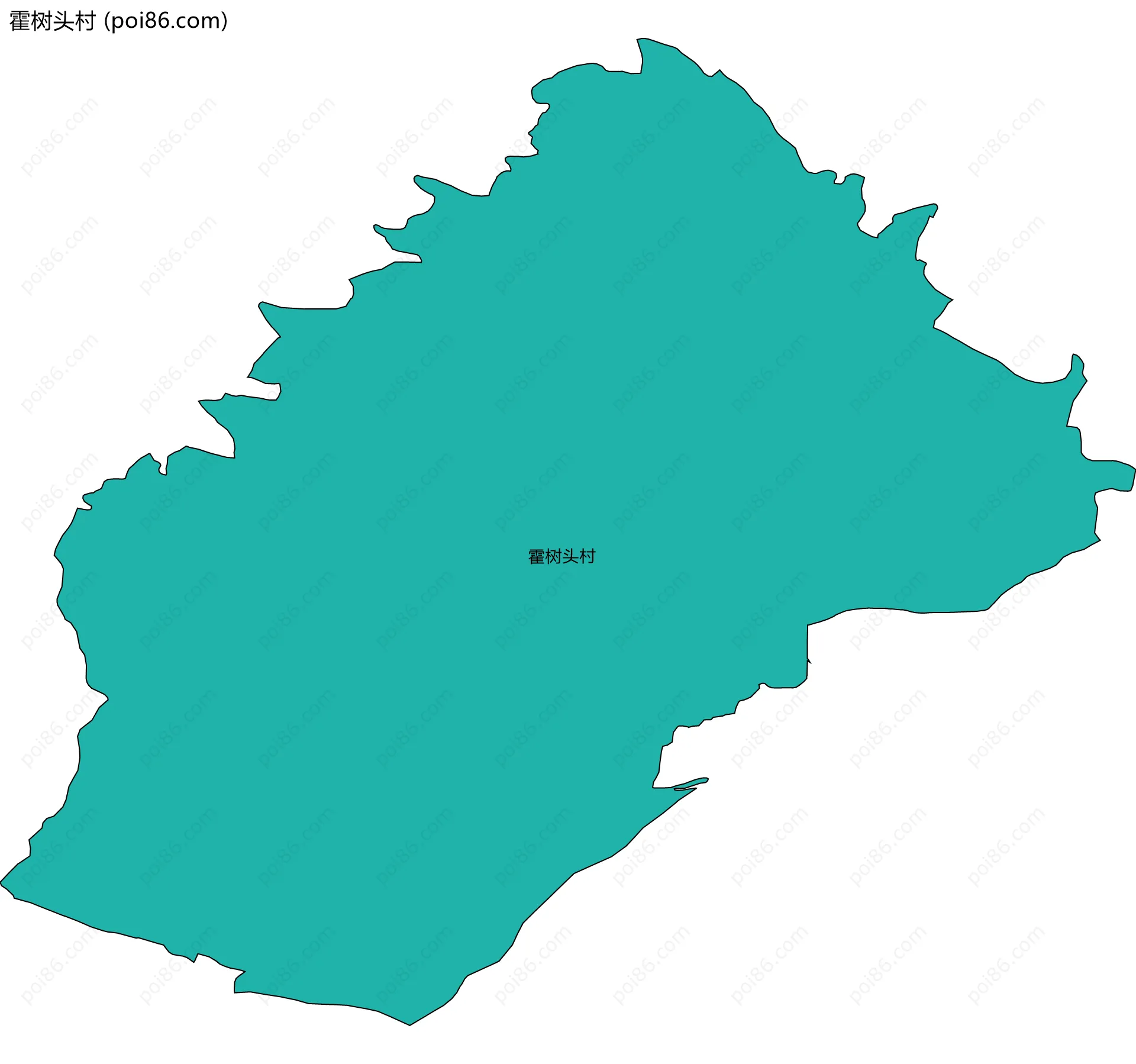 霍树头村边界地图