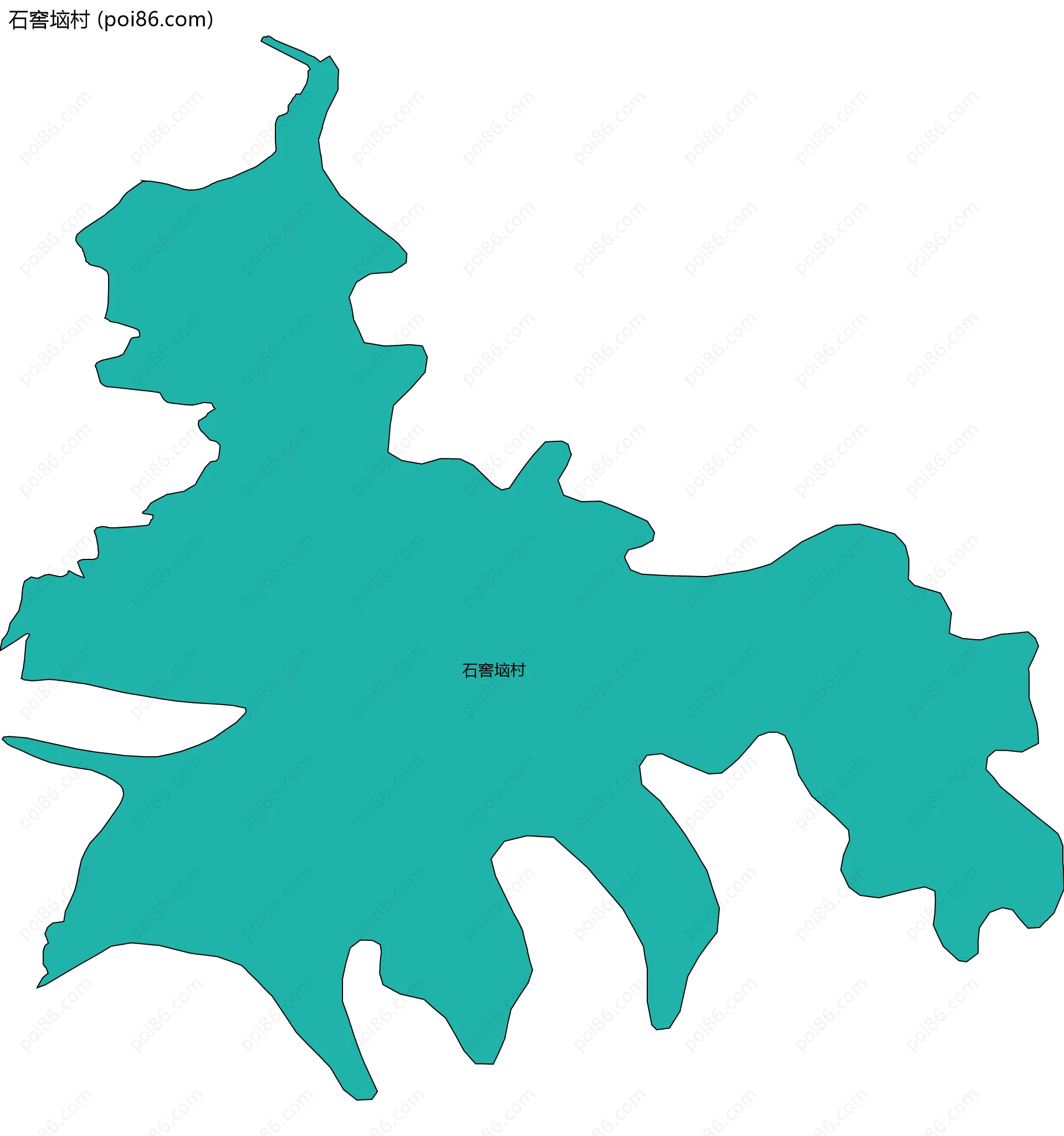 石窖垴村边界地图