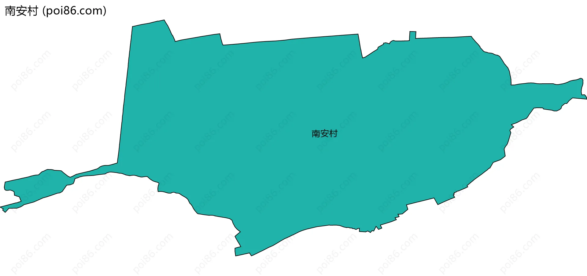 南安村边界地图