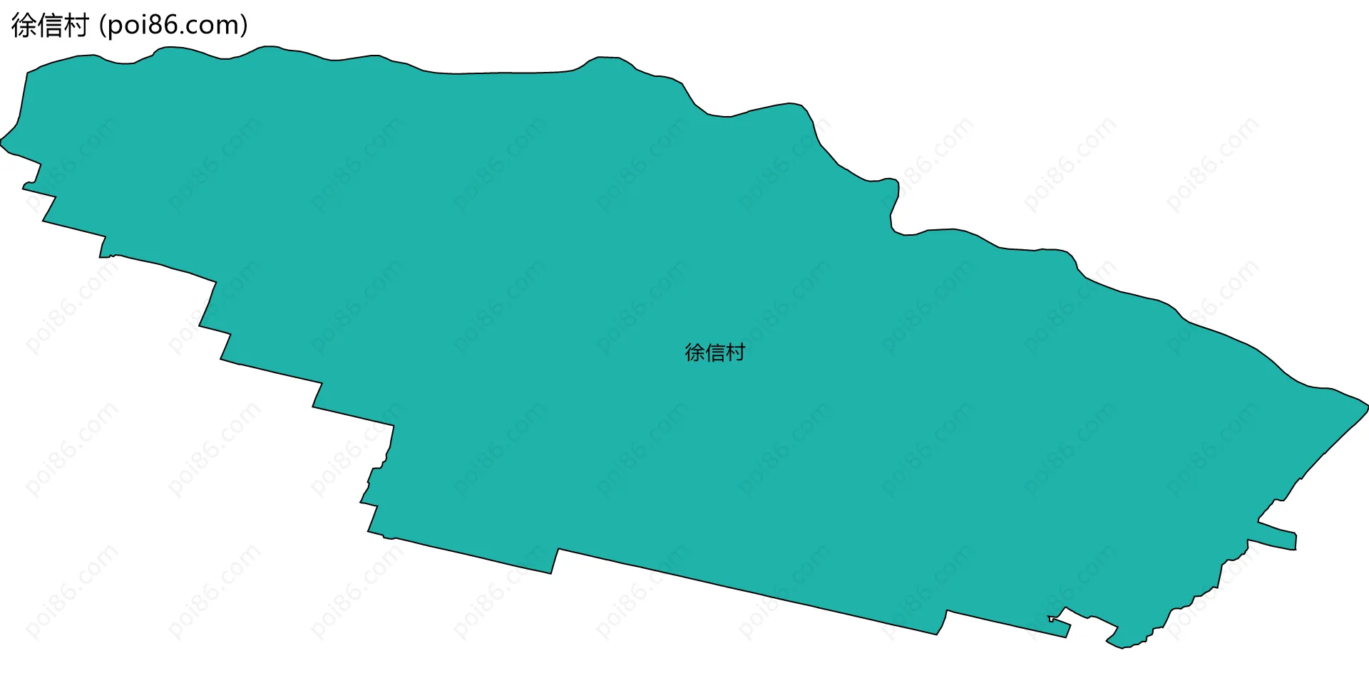 徐信村边界地图