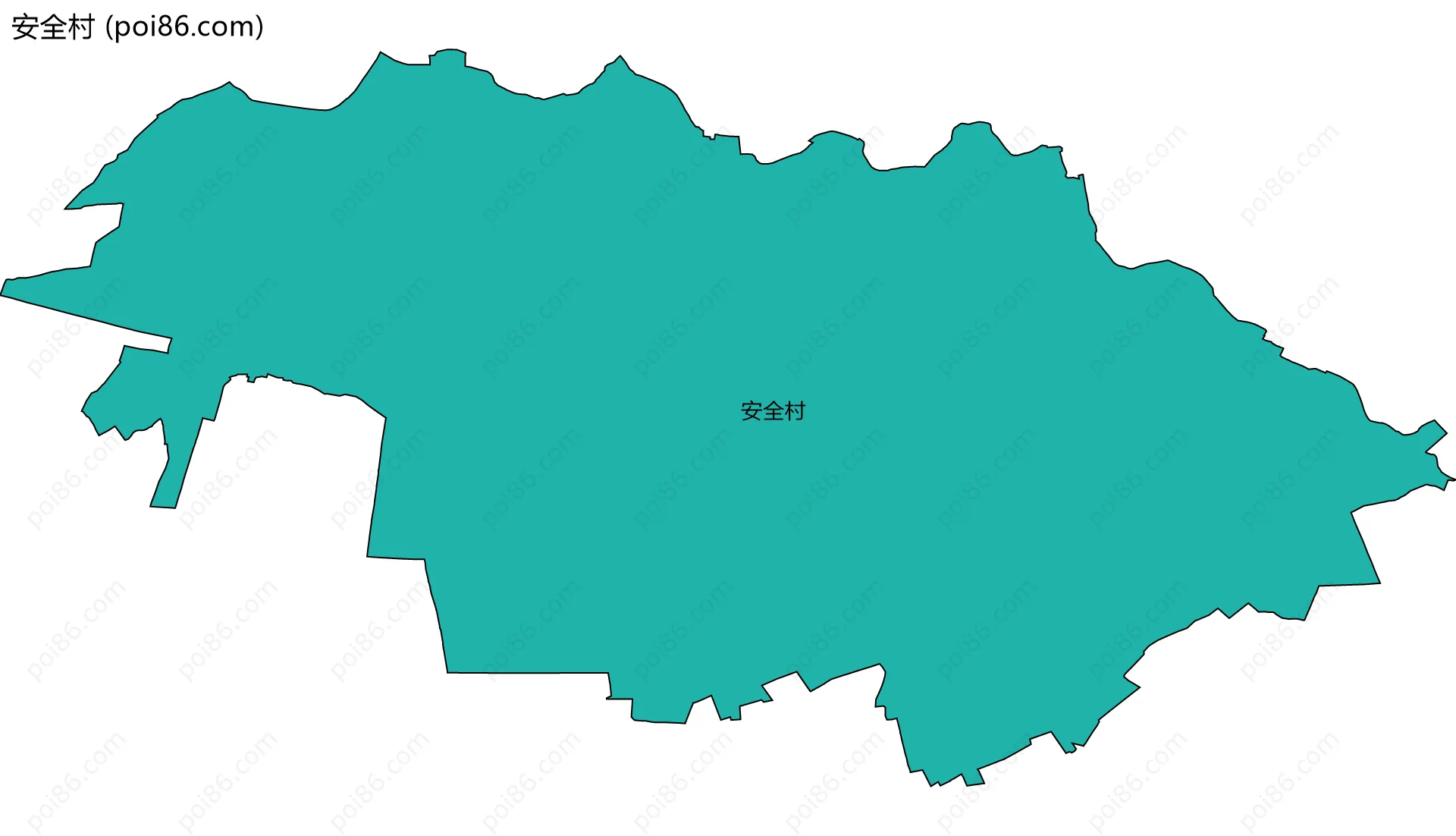 安全村边界地图