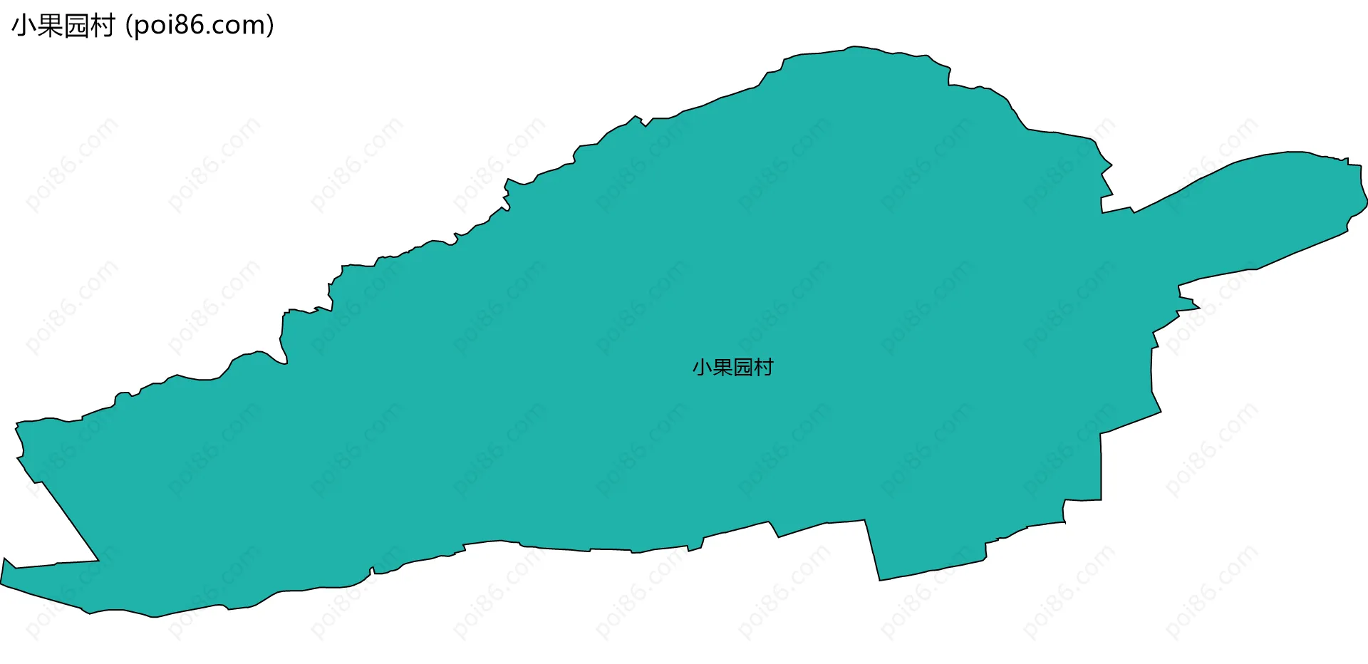 小果园村边界地图