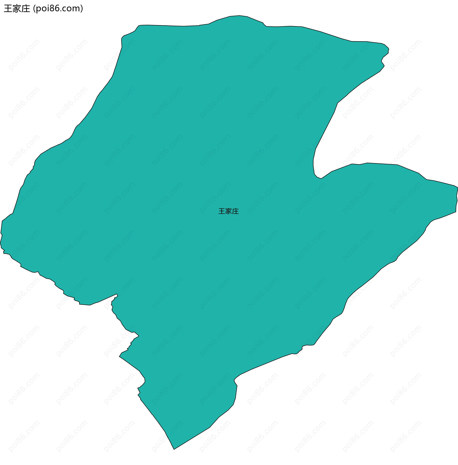 王家庄边界地图