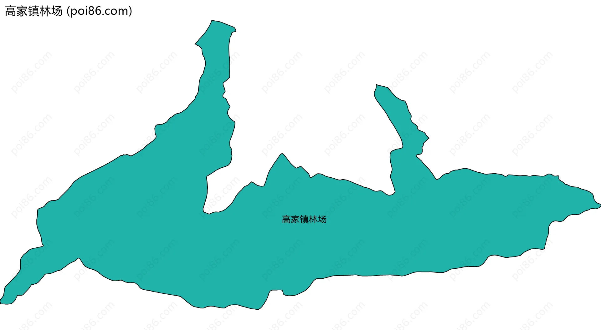 高家镇林场边界地图