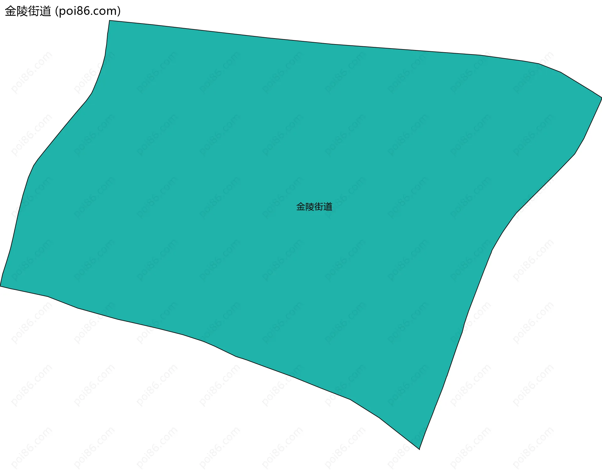 金陵街道边界地图