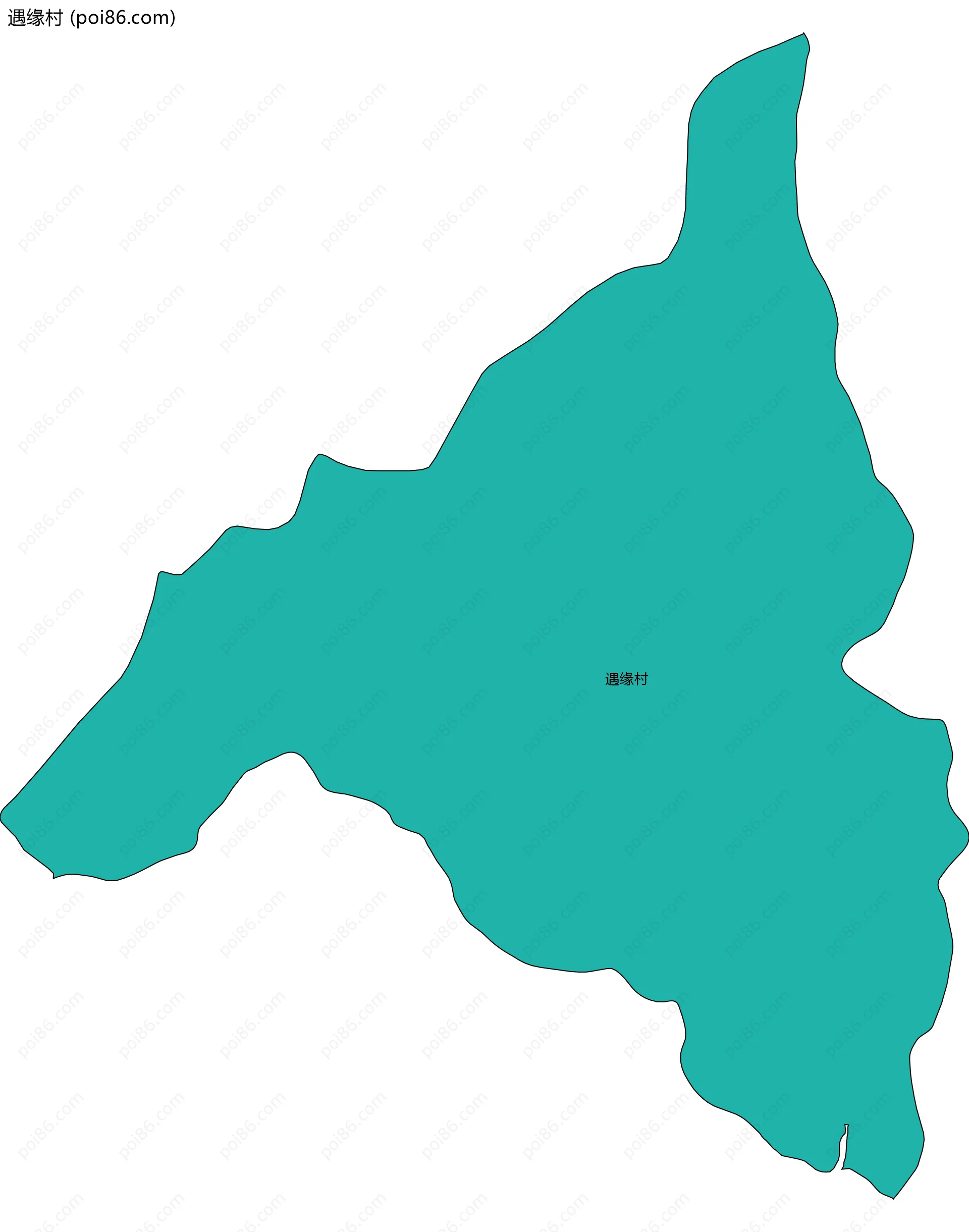 遇缘村边界地图
