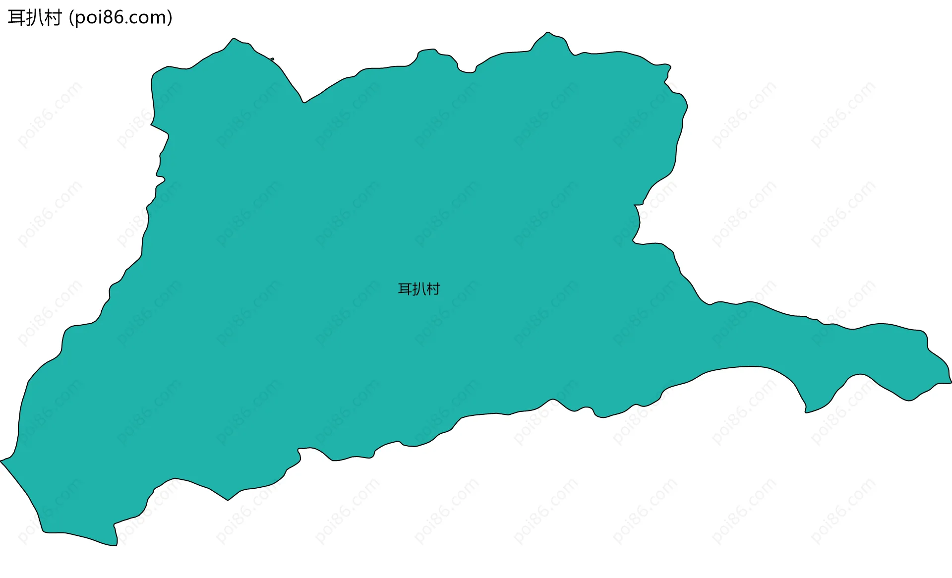 耳扒村边界地图