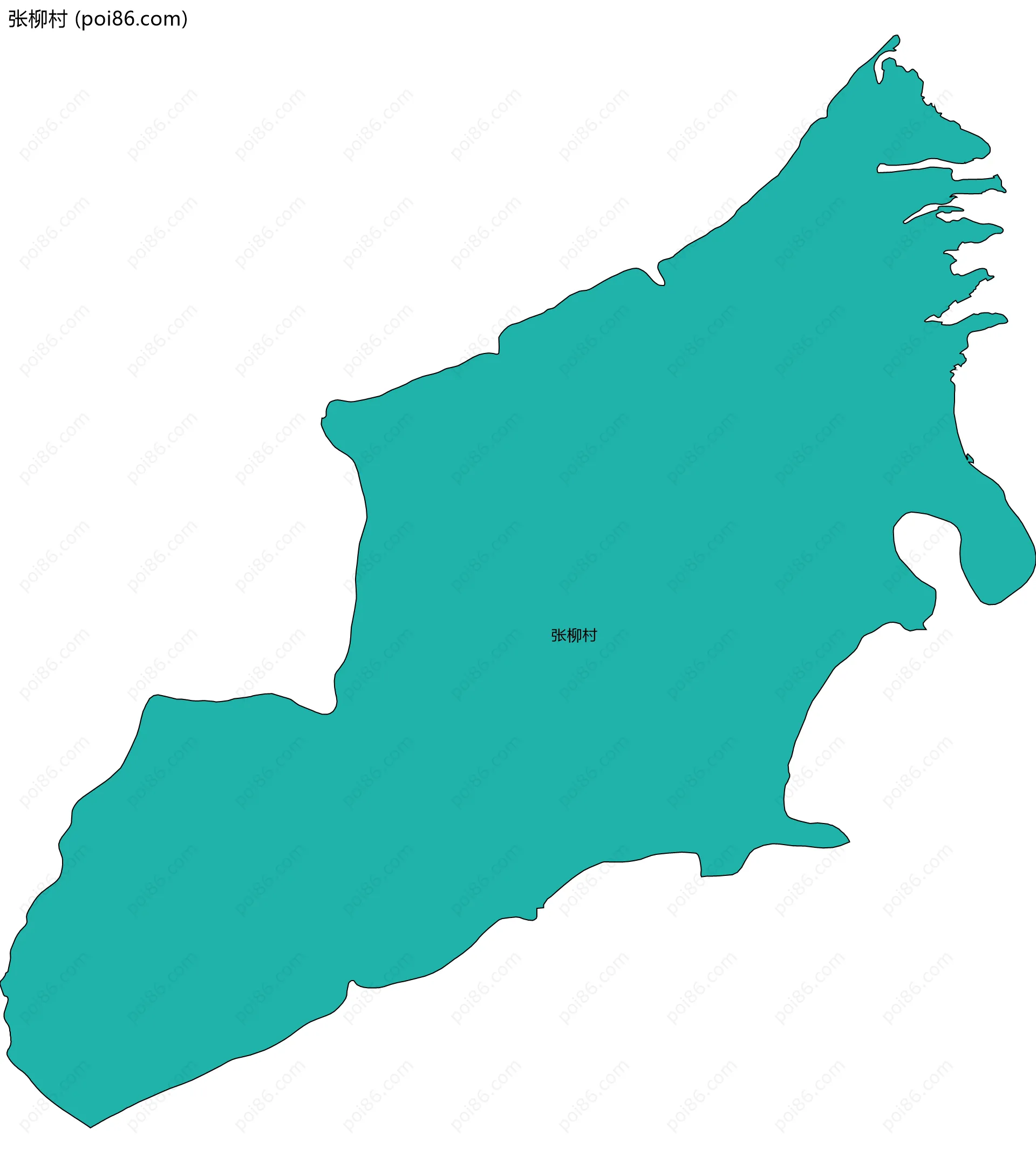 张柳村边界地图