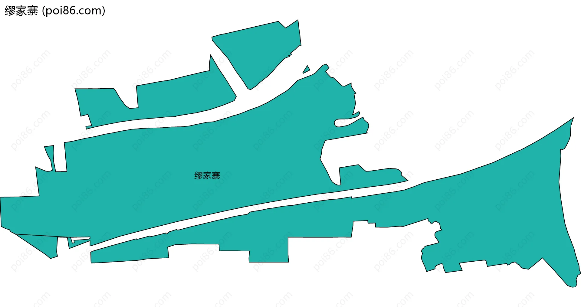 缪家寨边界地图