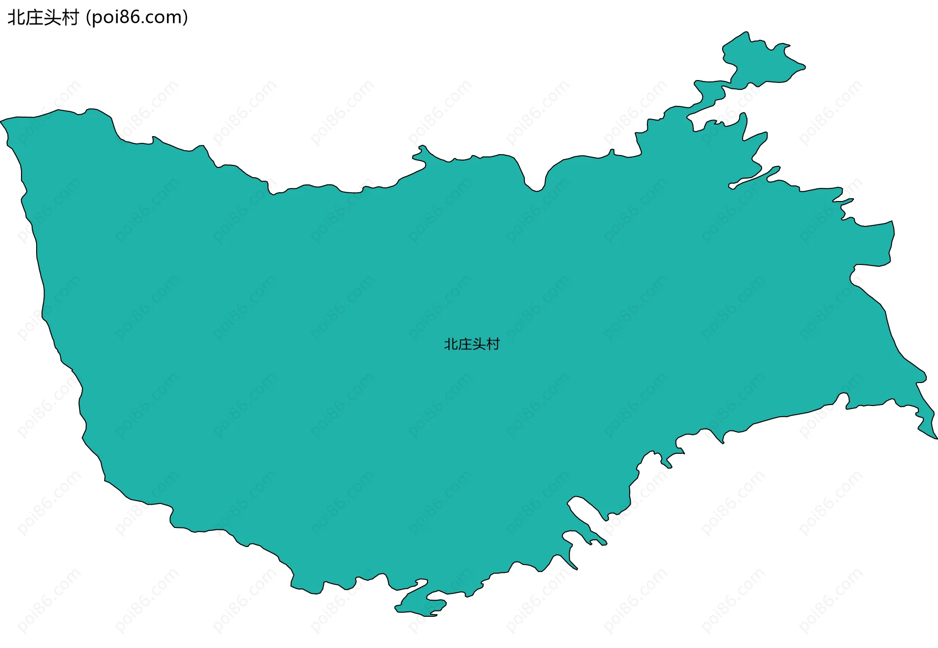 北庄头村边界地图