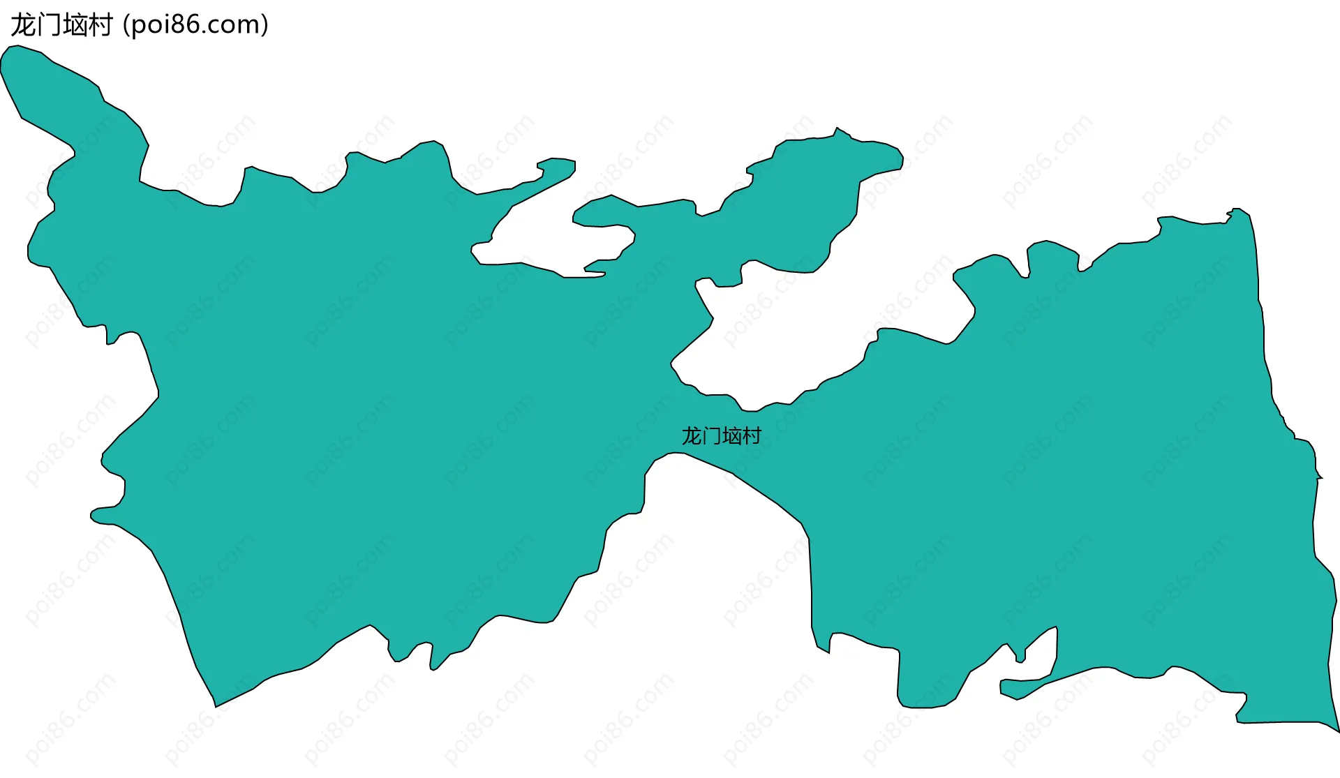 龙门垴村边界地图