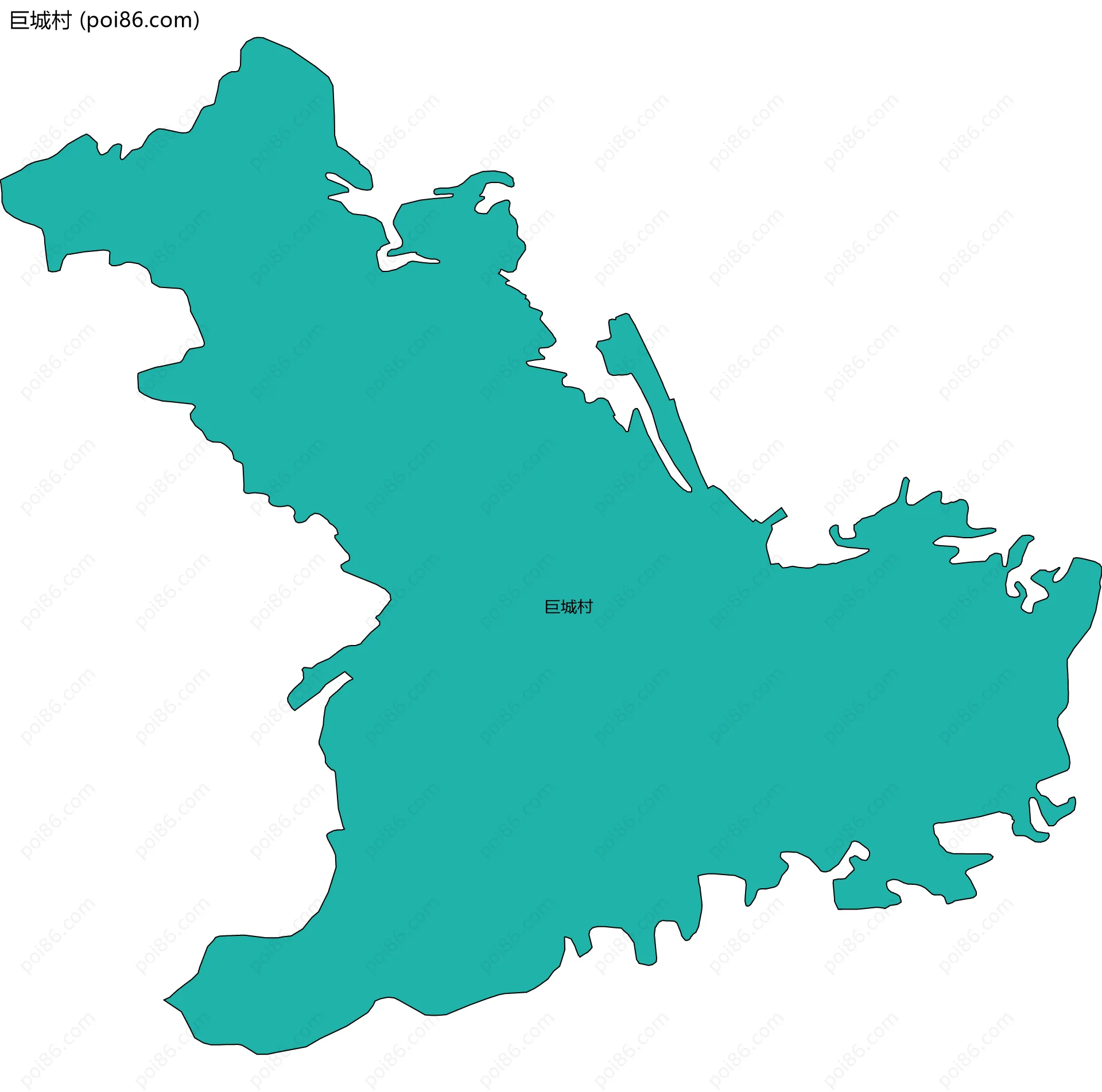 巨城村边界地图