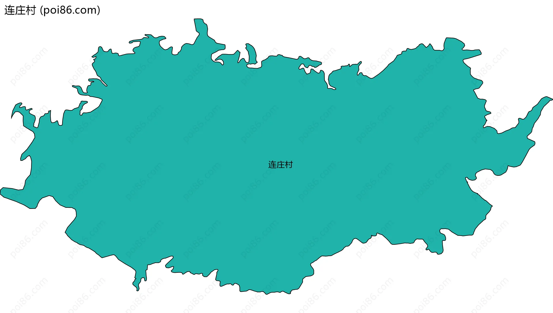 连庄村边界地图
