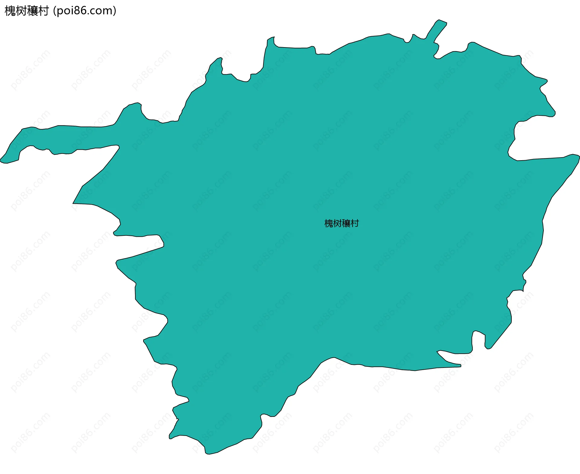 槐树穰村边界地图