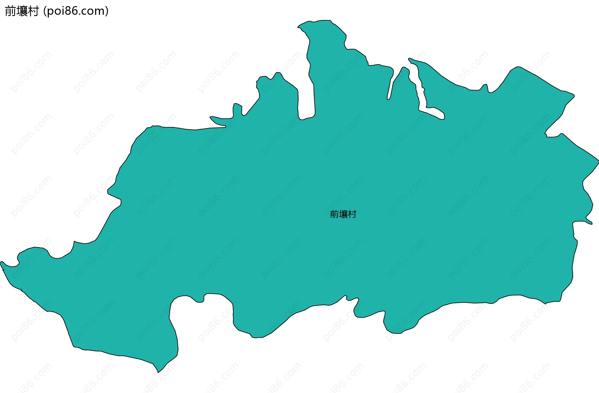 前壤村边界地图