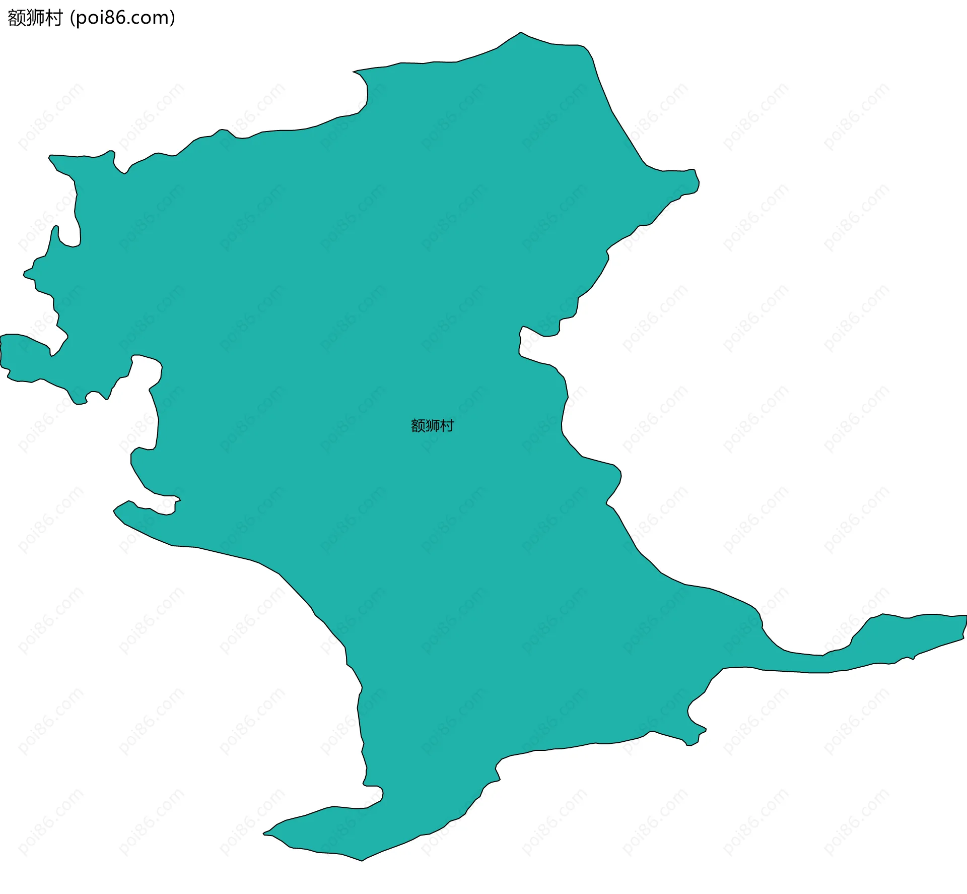 额狮村边界地图