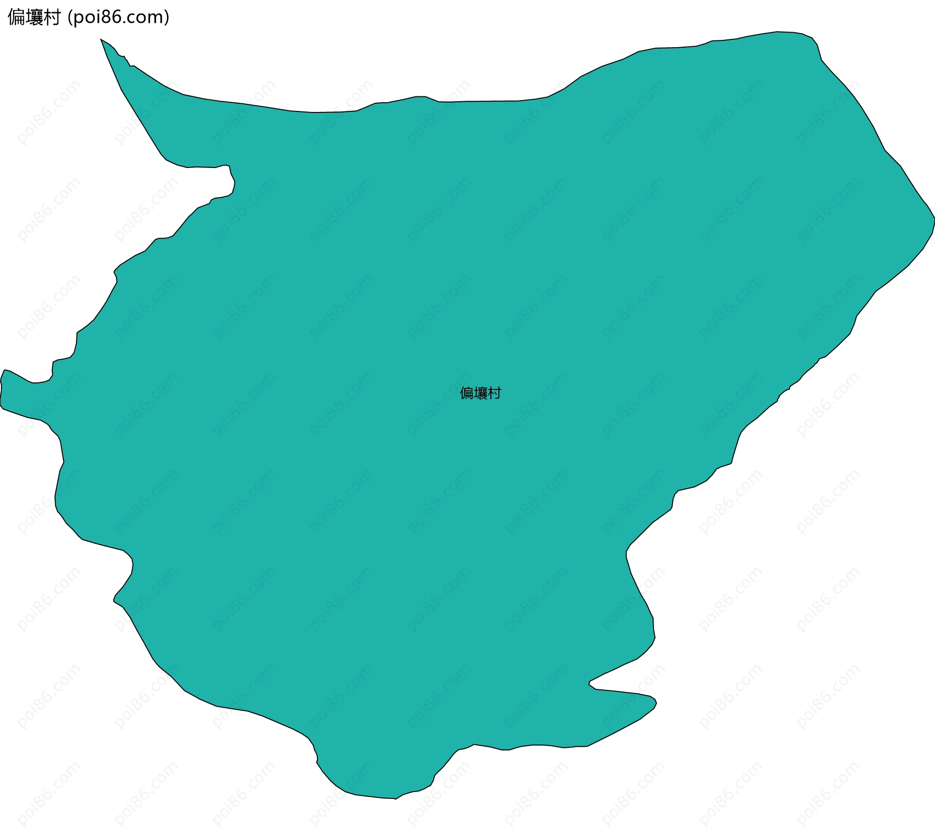 偏壤村边界地图