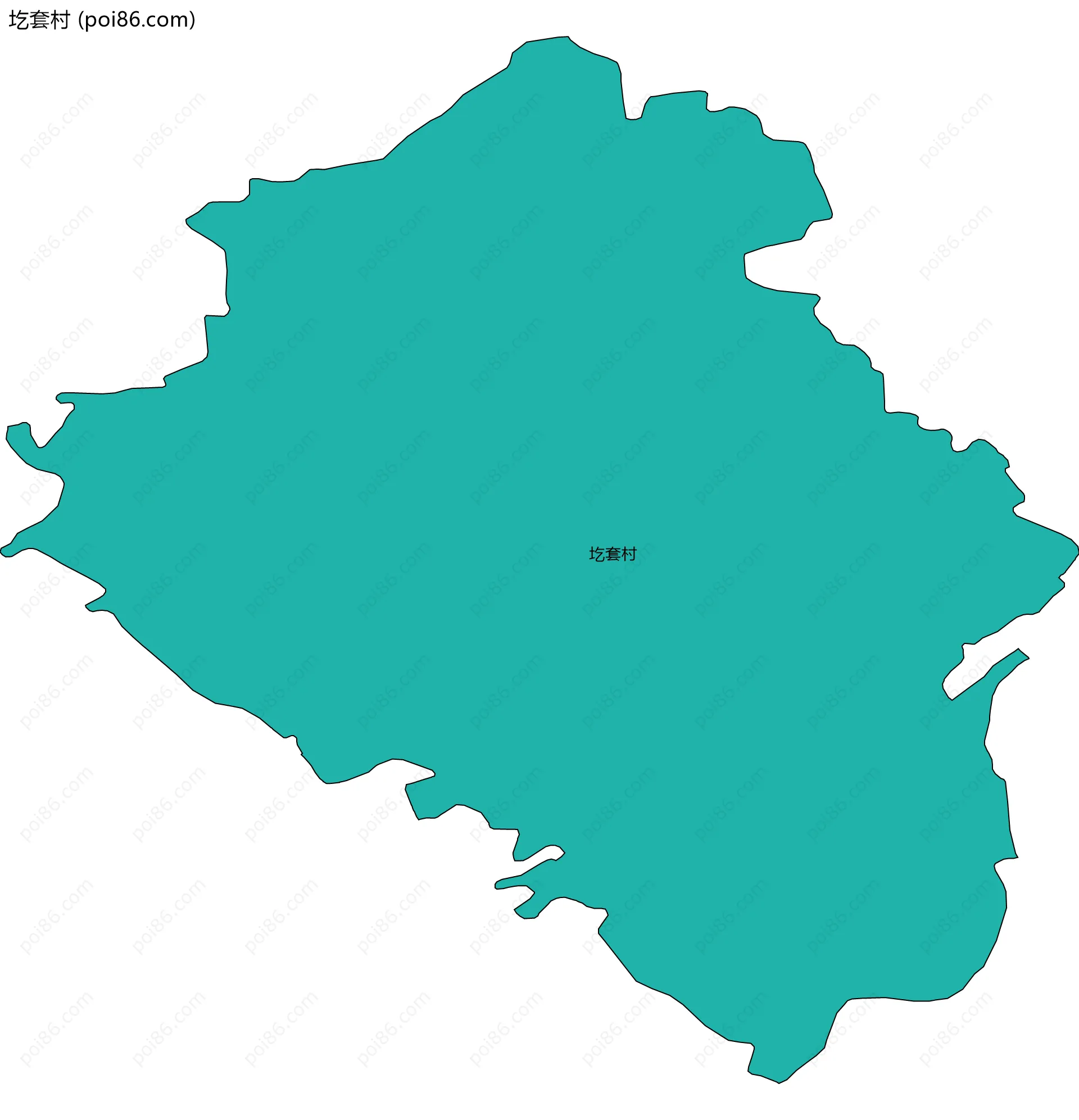 圪套村边界地图