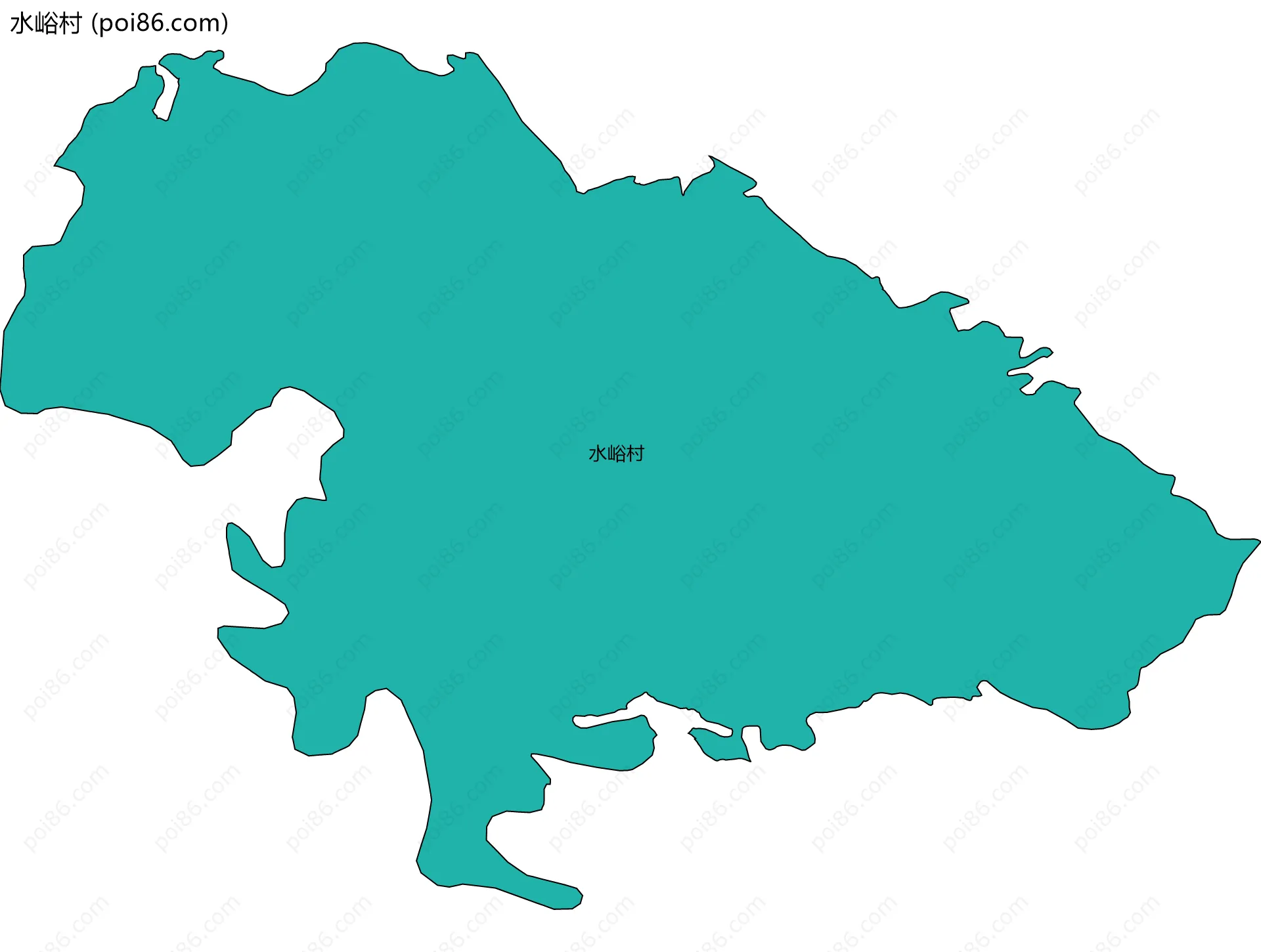 水峪村边界地图