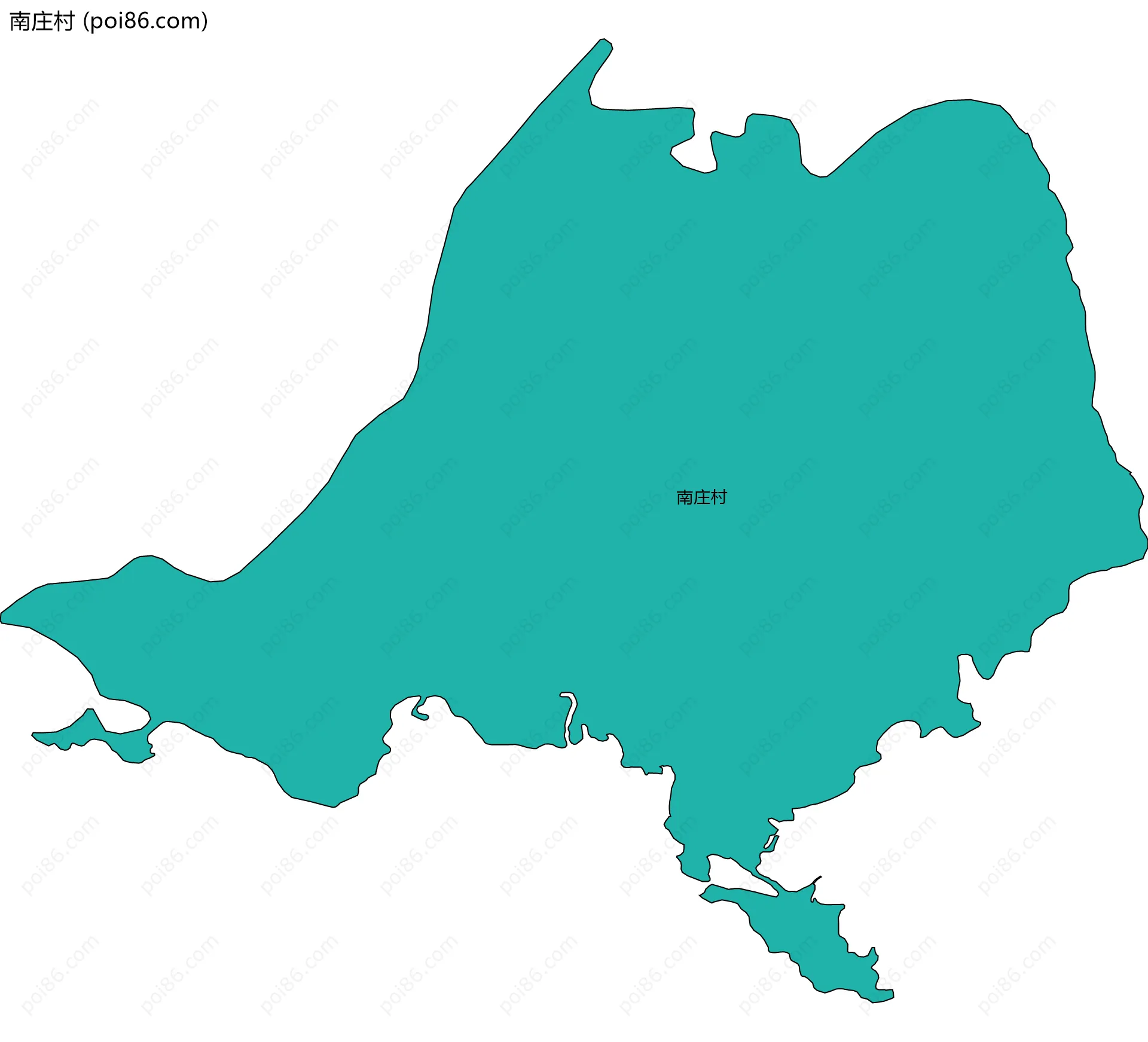 南庄村边界地图