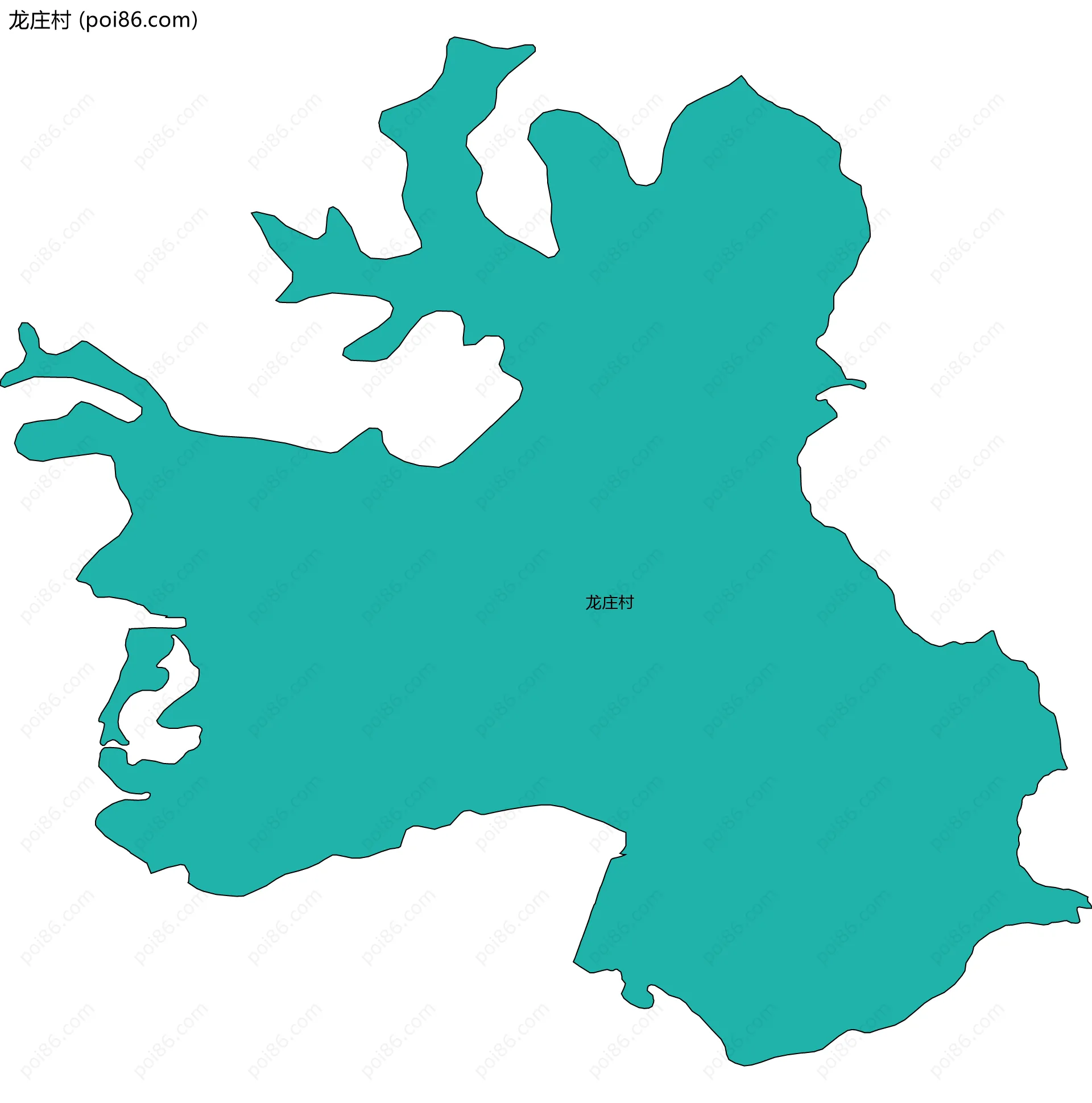 龙庄村边界地图