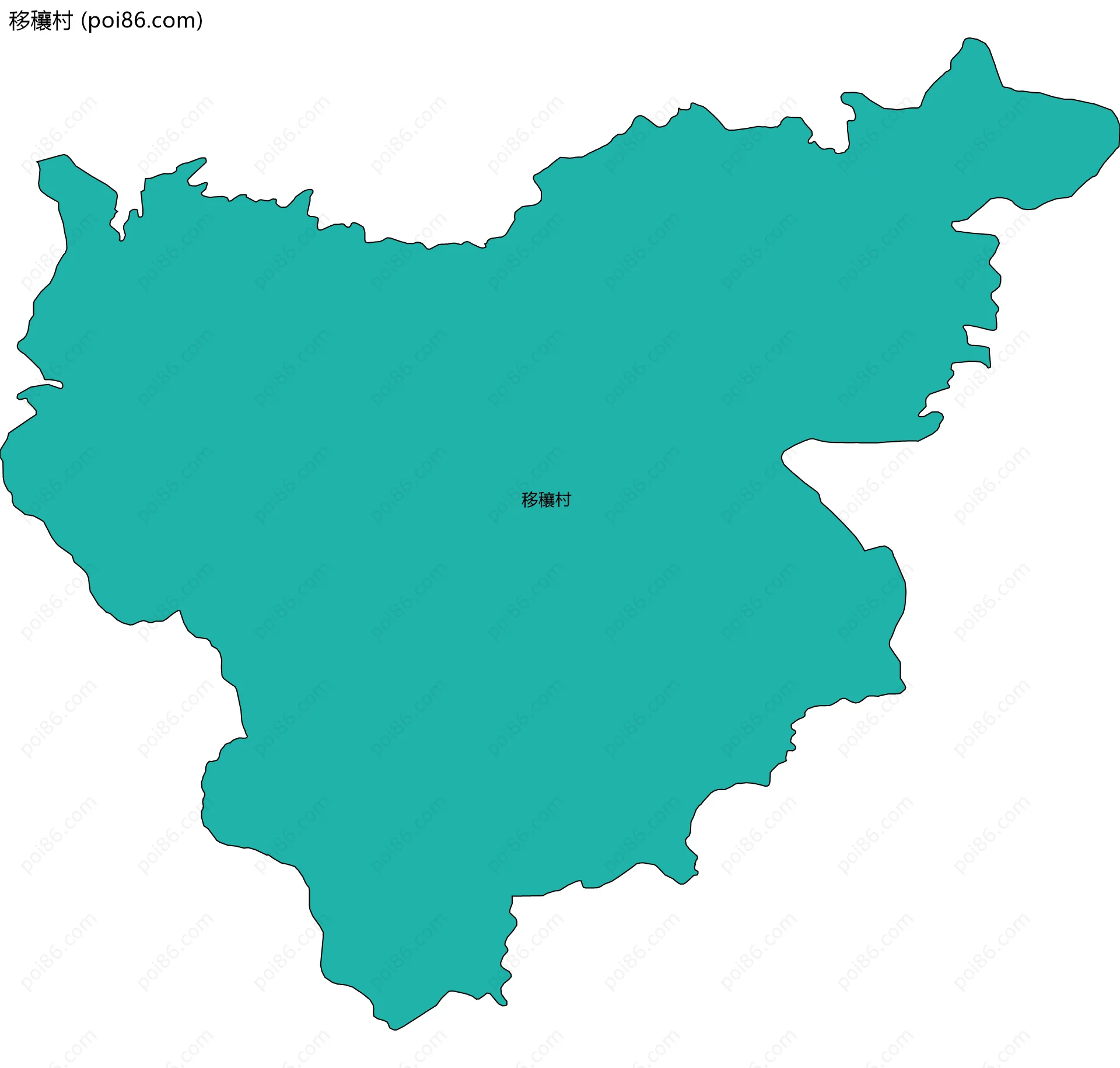 移穰村边界地图