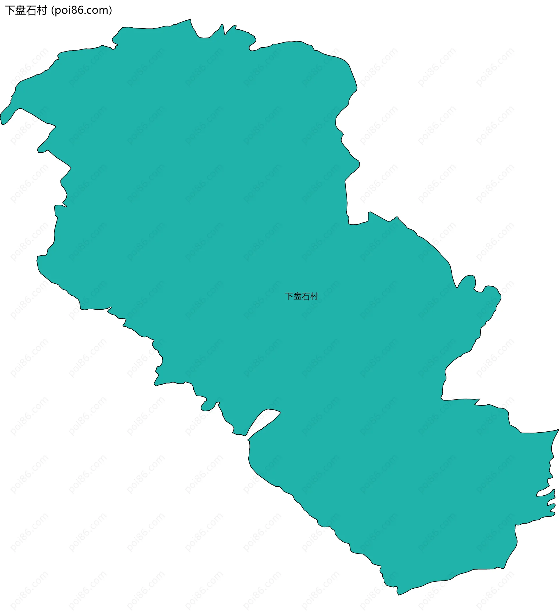 下盘石村边界地图