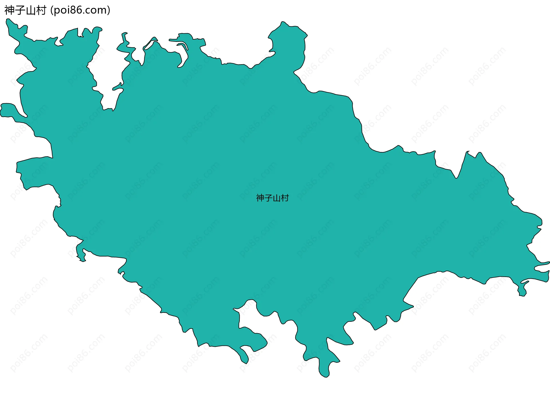 神子山村边界地图