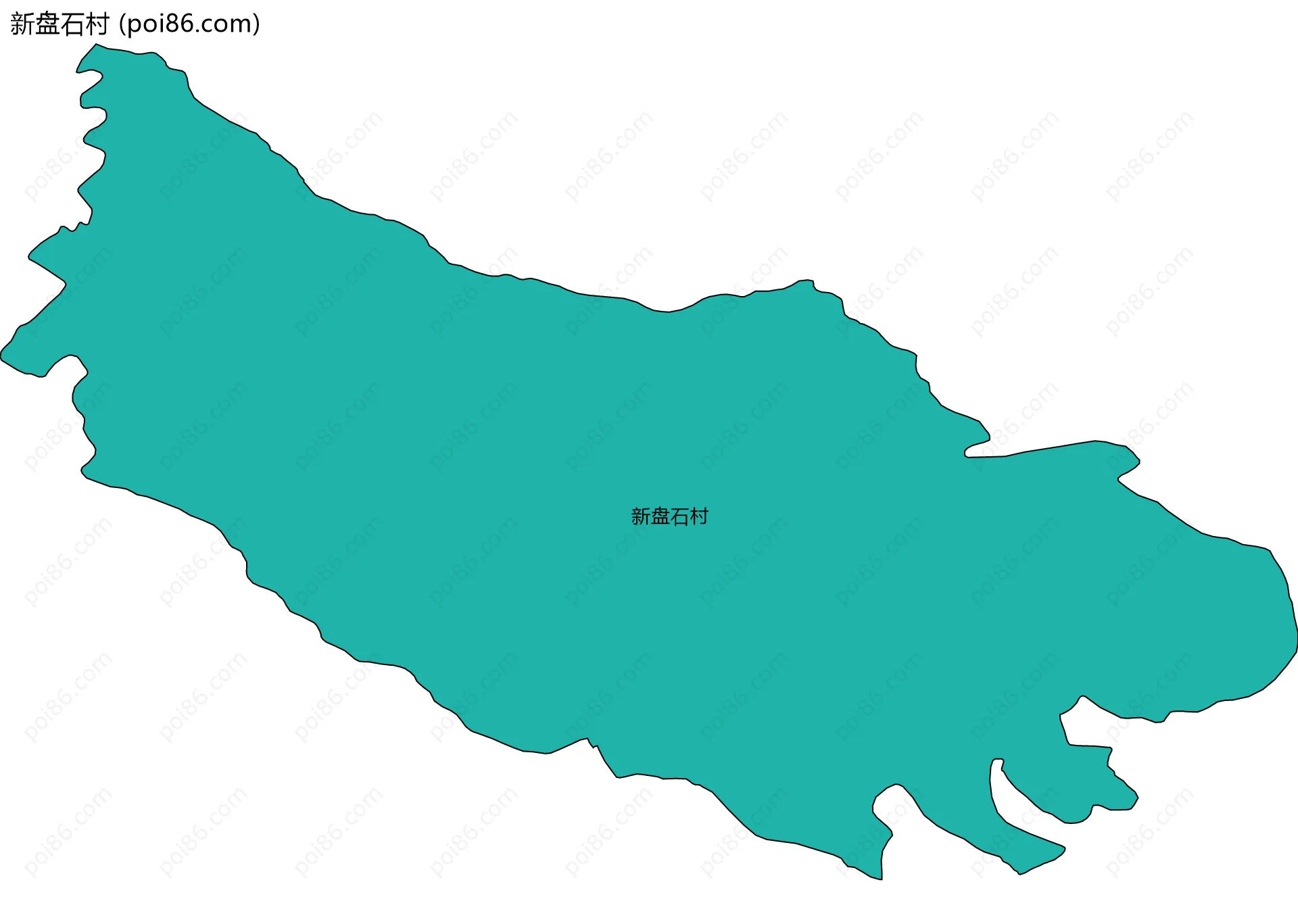 新盘石村边界地图