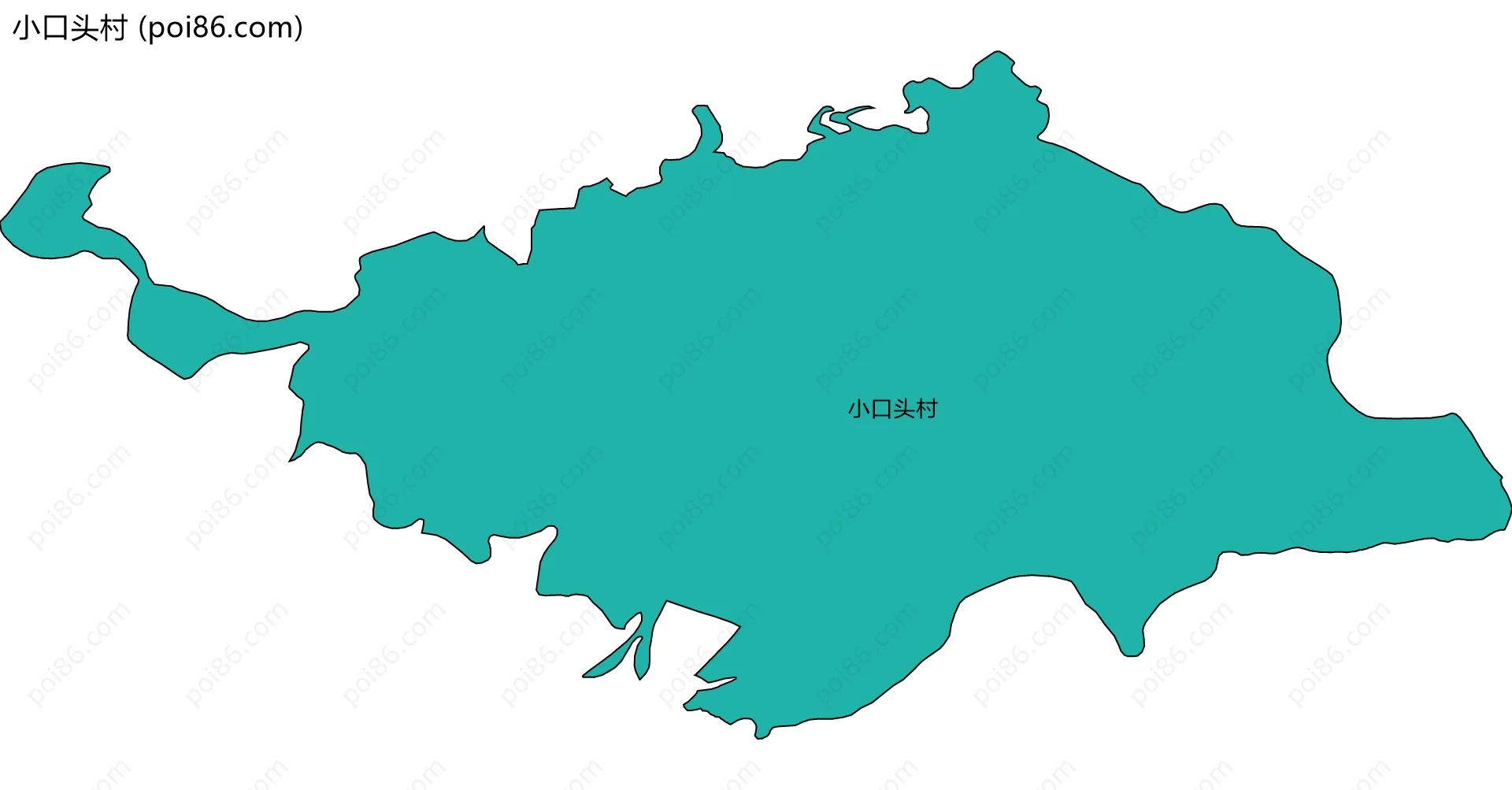 小口头村边界地图