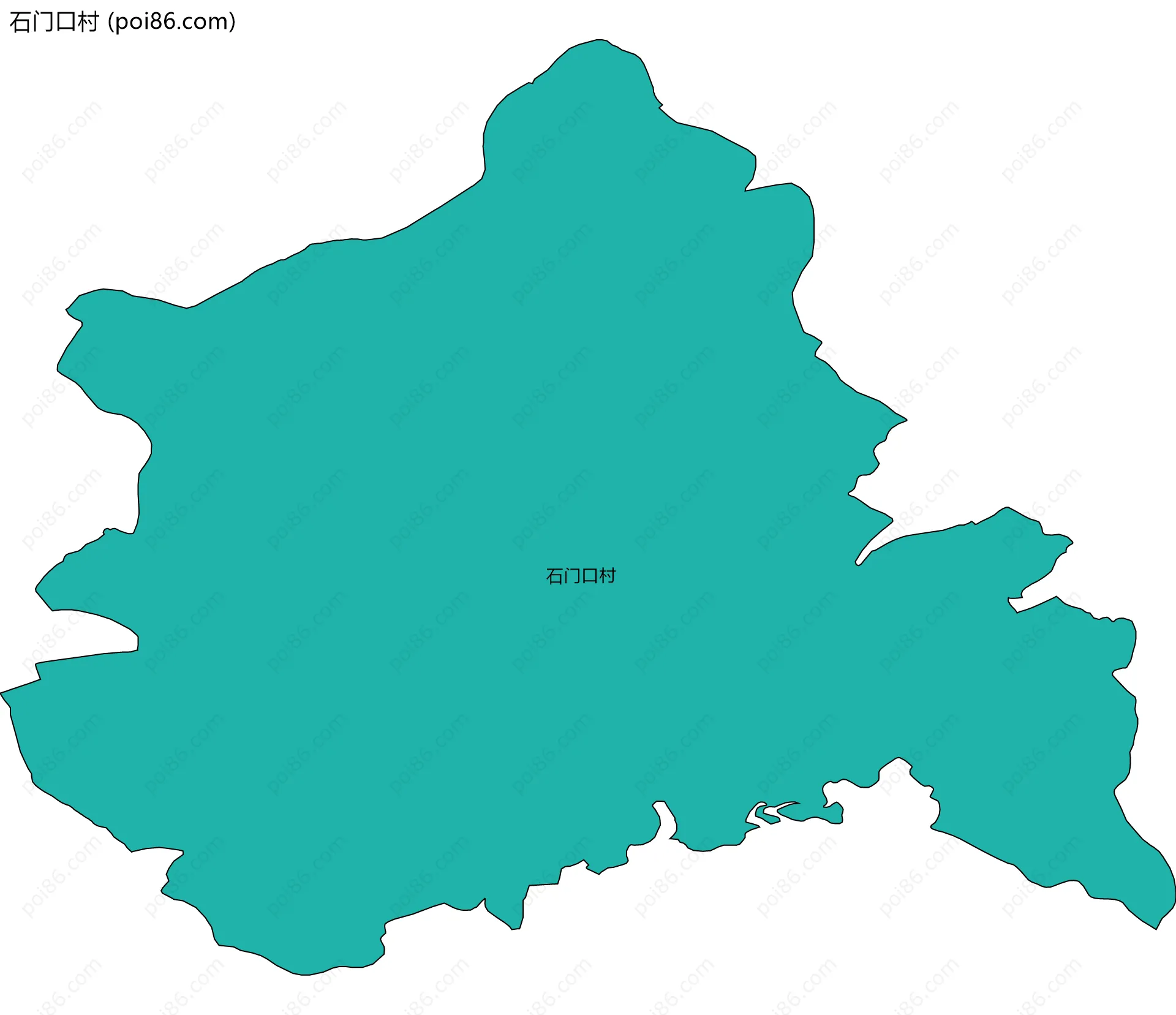 石门口村边界地图