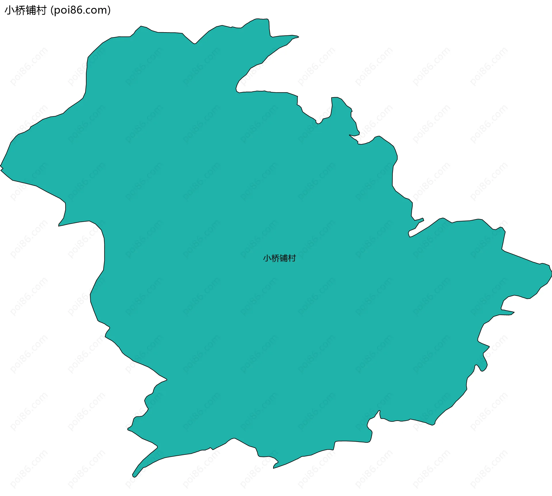 小桥铺村边界地图