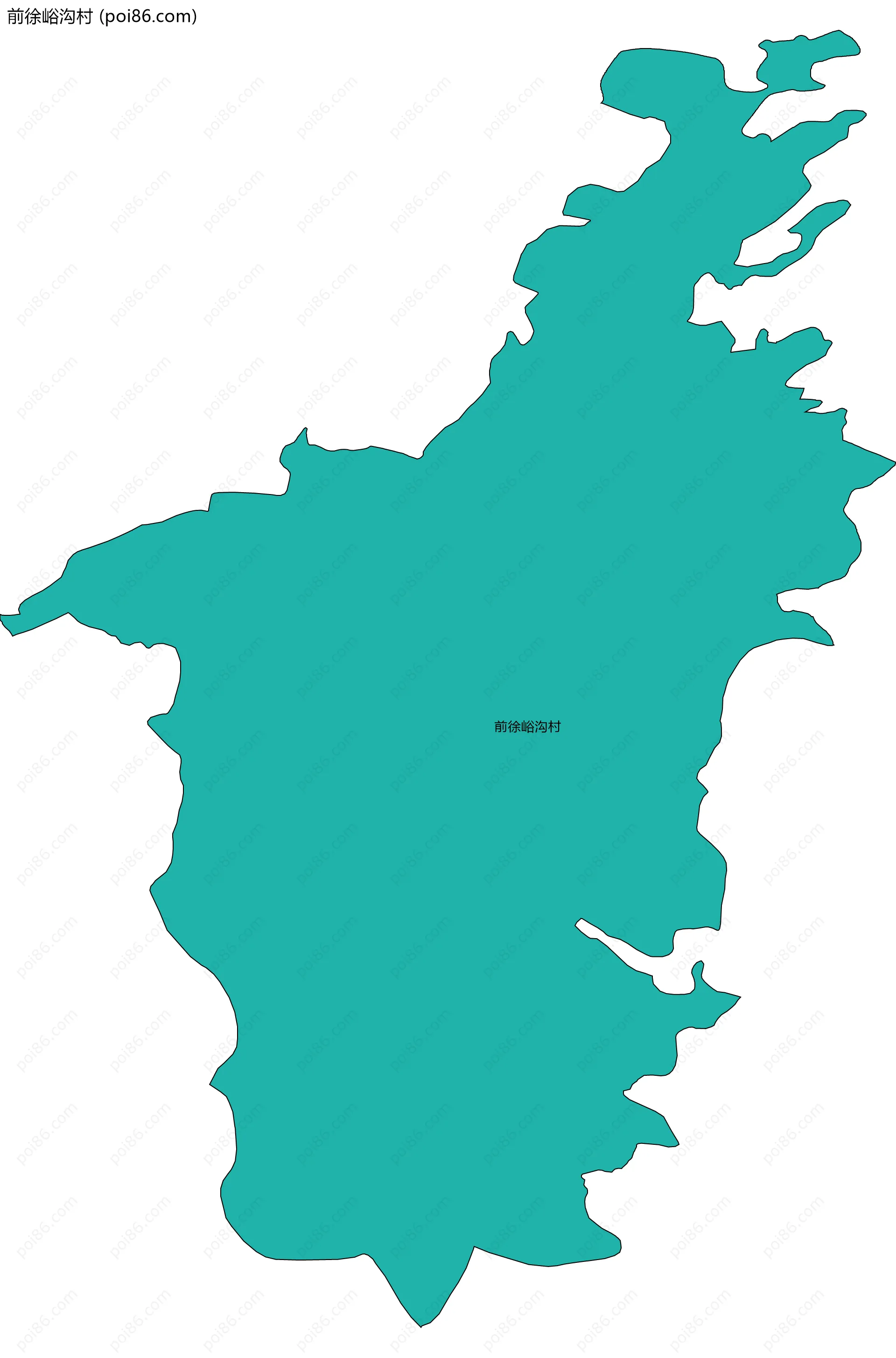 前徐峪沟村边界地图