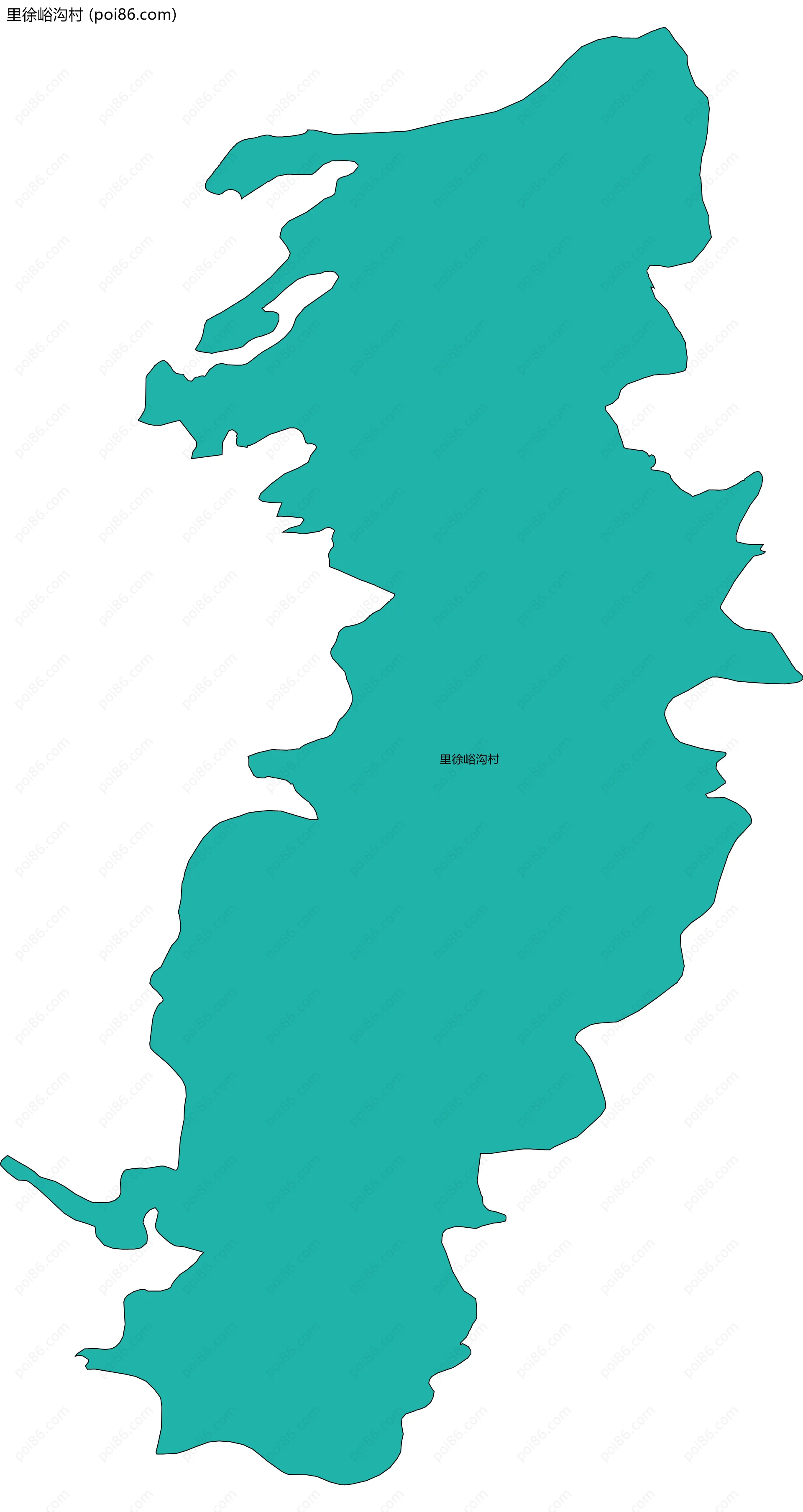 里徐峪沟村边界地图