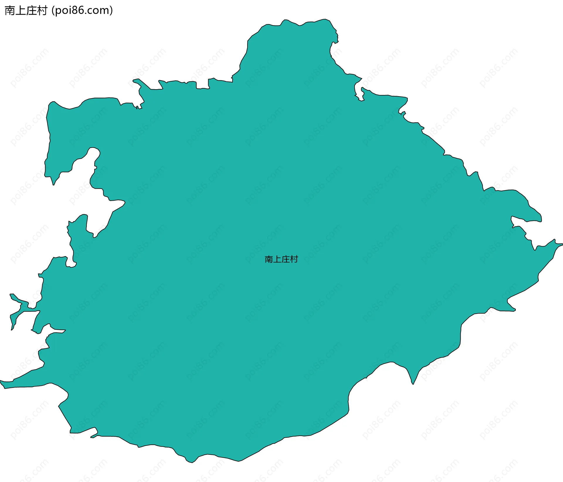 南上庄村边界地图